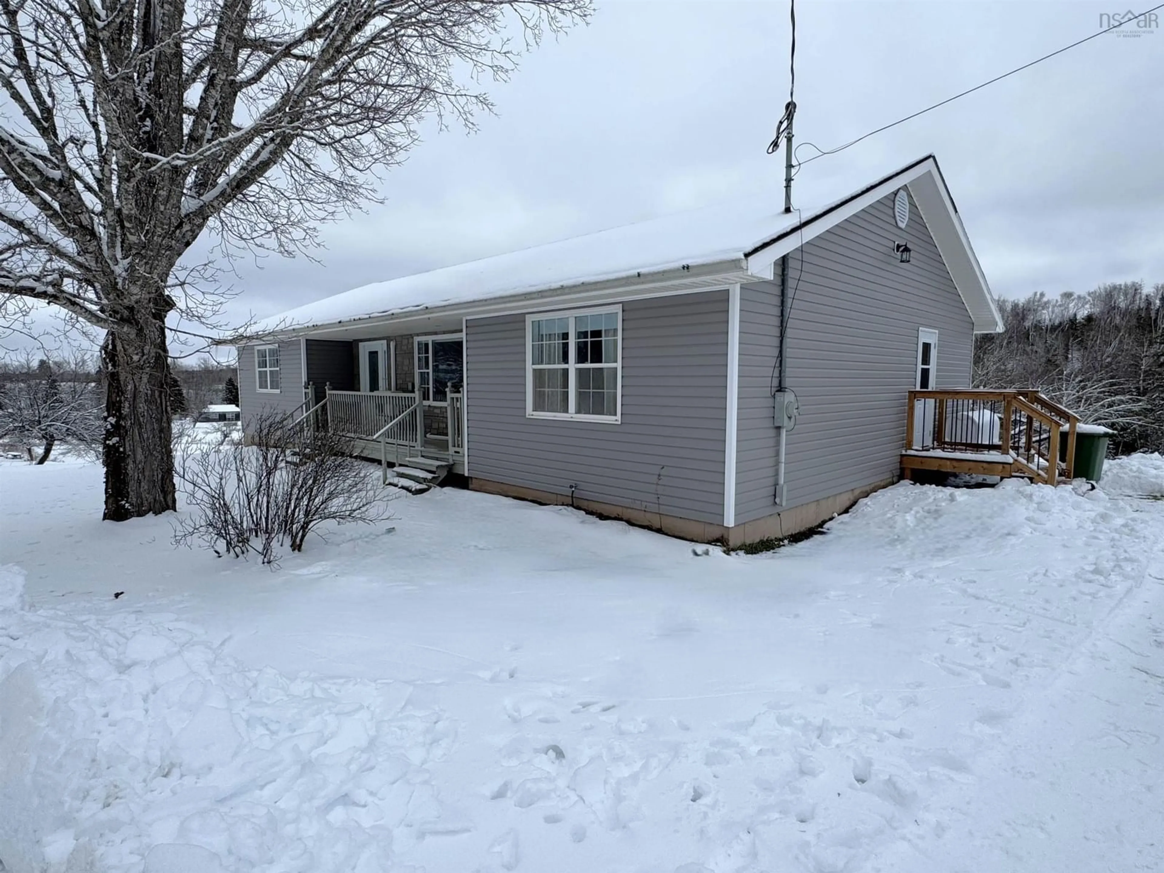 A pic from outside/outdoor area/front of a property/back of a property/a pic from drone, street for 1666 Brookland Rd, Six Mile Brook Nova Scotia B0K 1R0