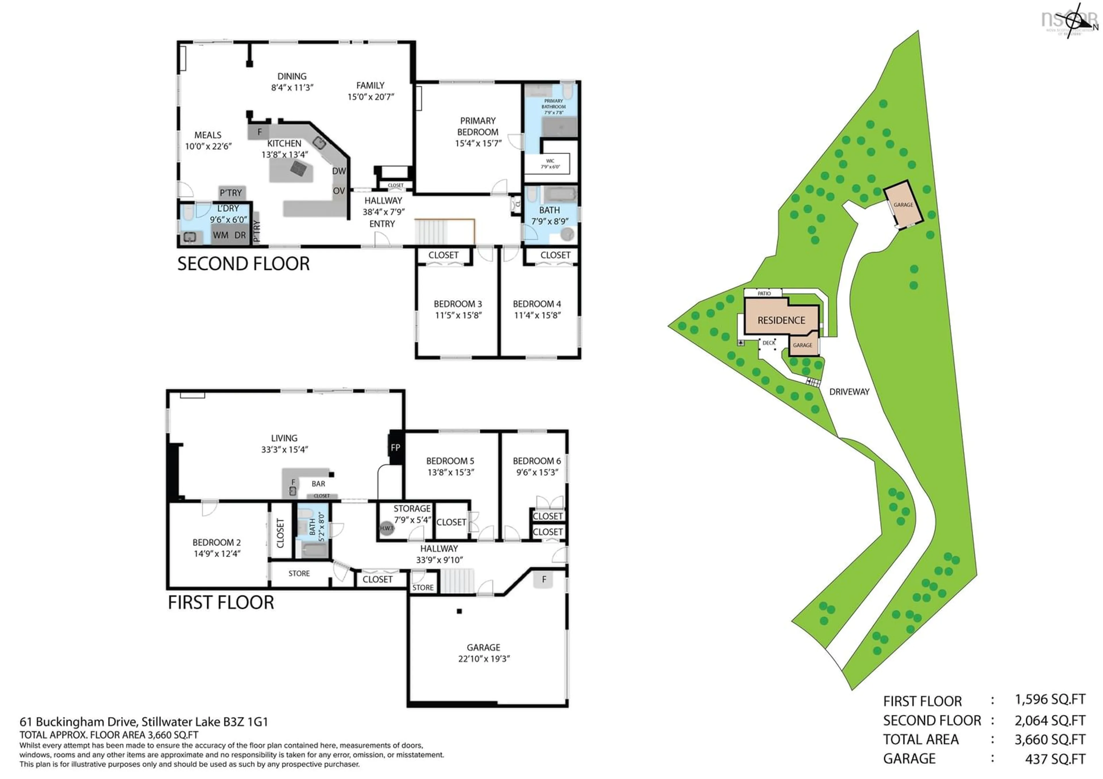 Floor plan for 61 Buckingham Dr, Stillwater Lake Nova Scotia B3Z 1G1