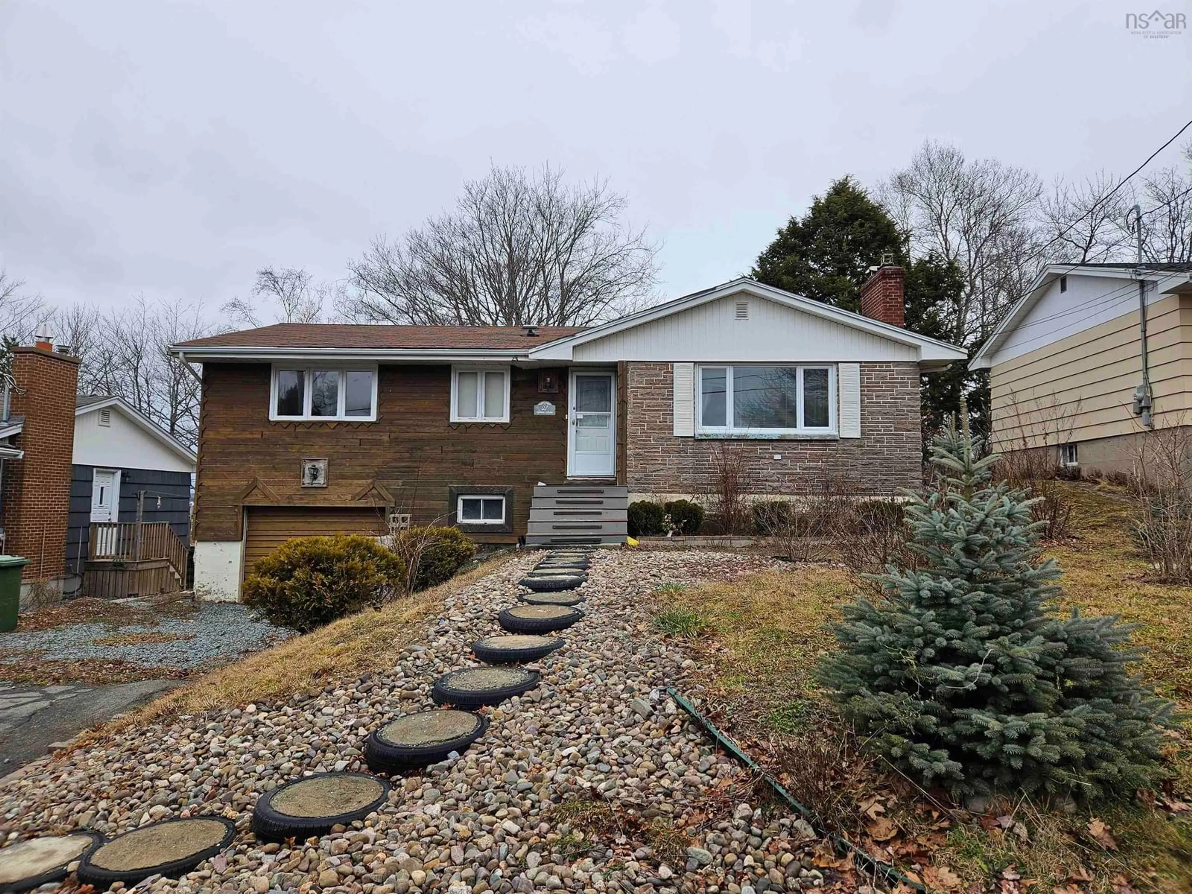 Home with brick exterior material, street for 27 Cranston Ave, Dartmouth Nova Scotia B2Y 3G1