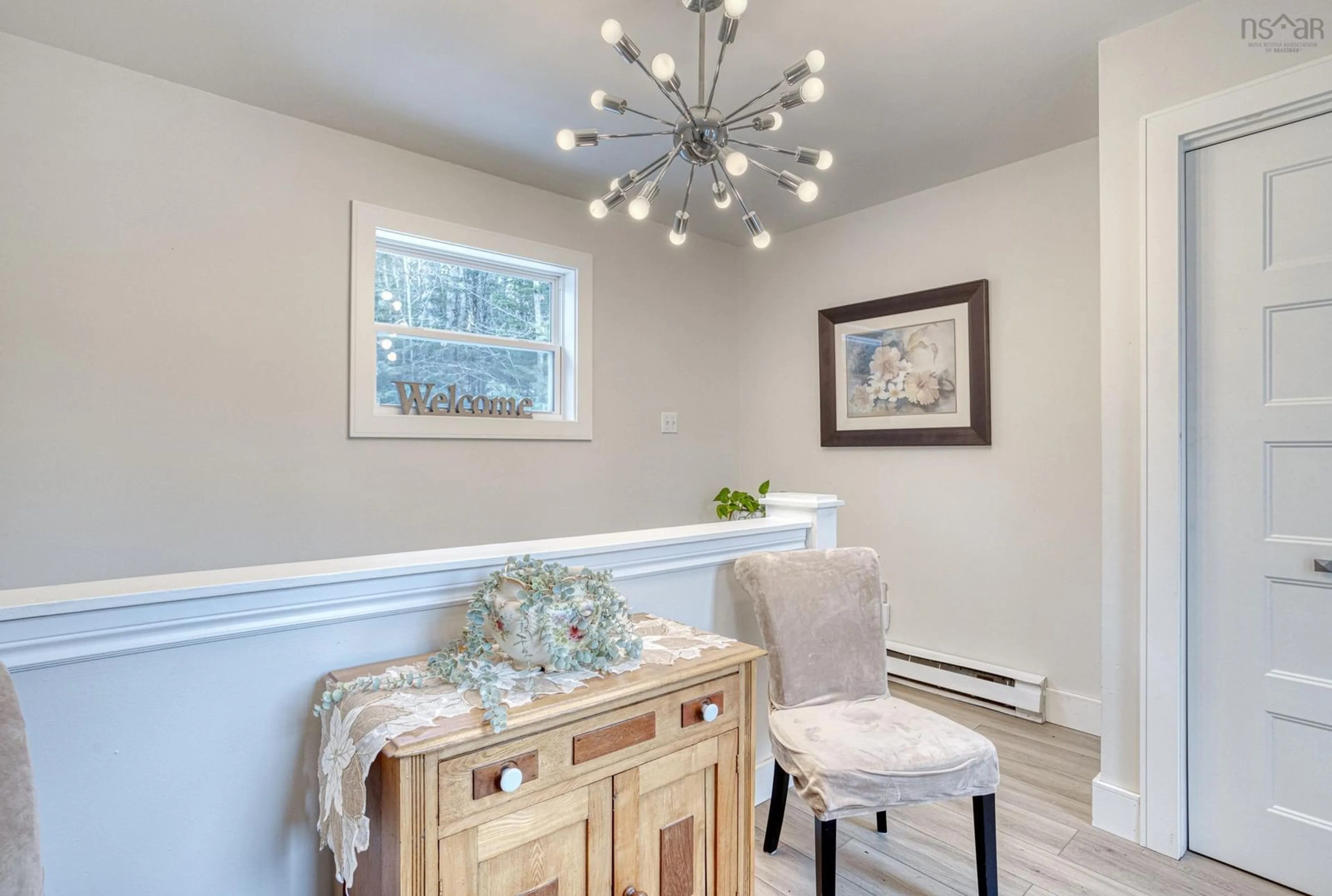 Dining room, wood/laminate floor for 234 Windsor Dr, Stillwater Lake Nova Scotia B3Z 1H1