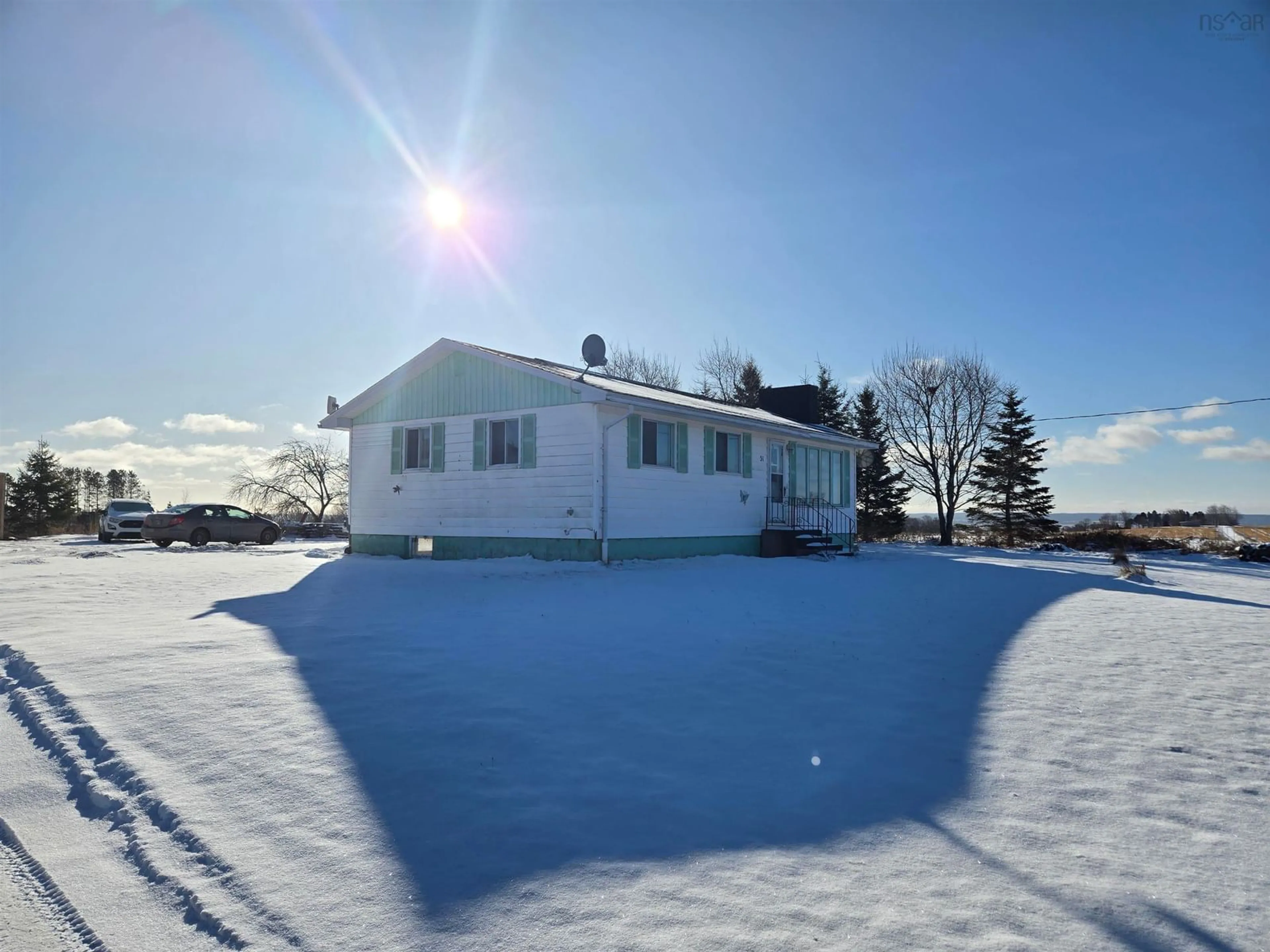 A pic from outside/outdoor area/front of a property/back of a property/a pic from drone, water/lake/river/ocean view for 51 Five Point Rd, Lower Debert Nova Scotia B0M 1G0