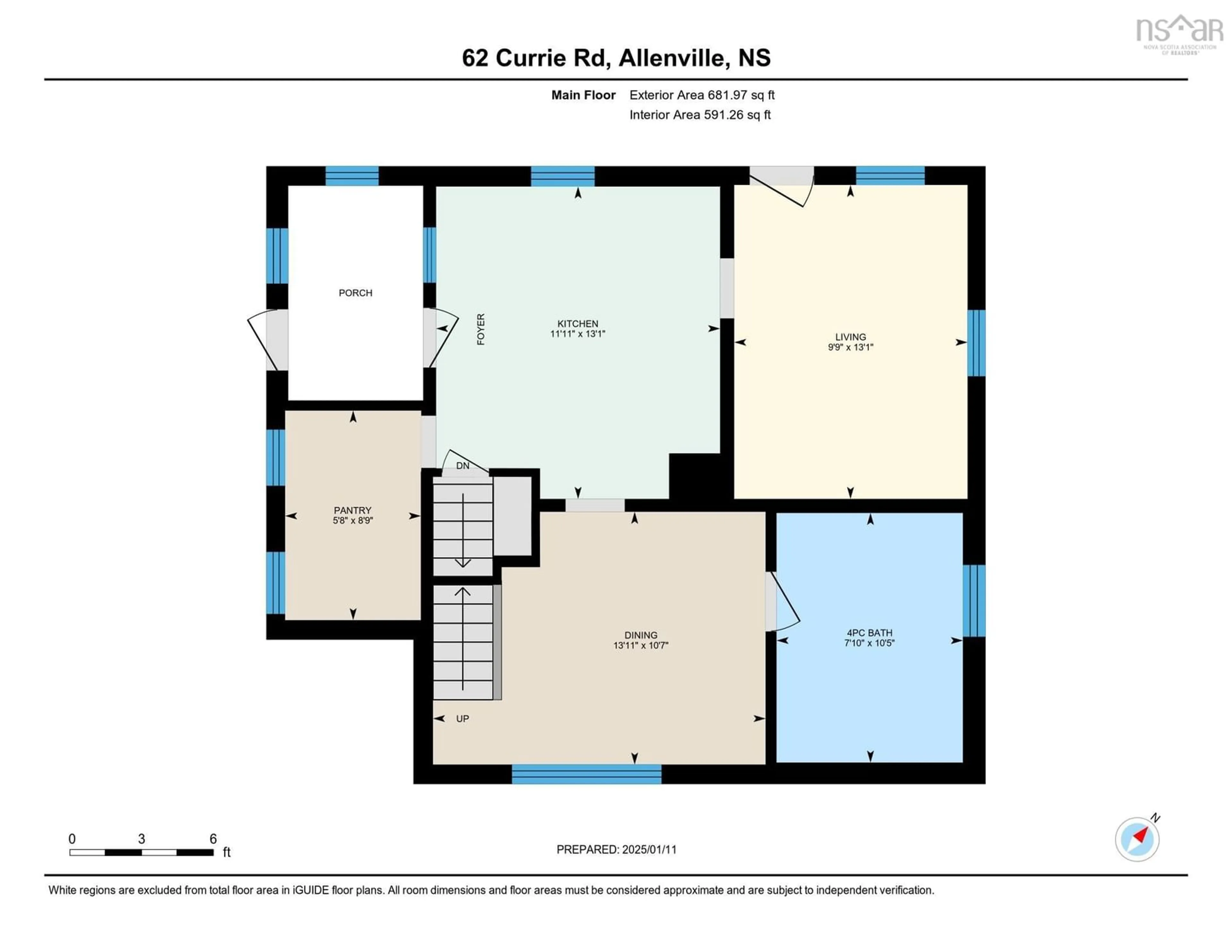 Floor plan for 62 Currie Rd, Allenville Nova Scotia B0M 1A0