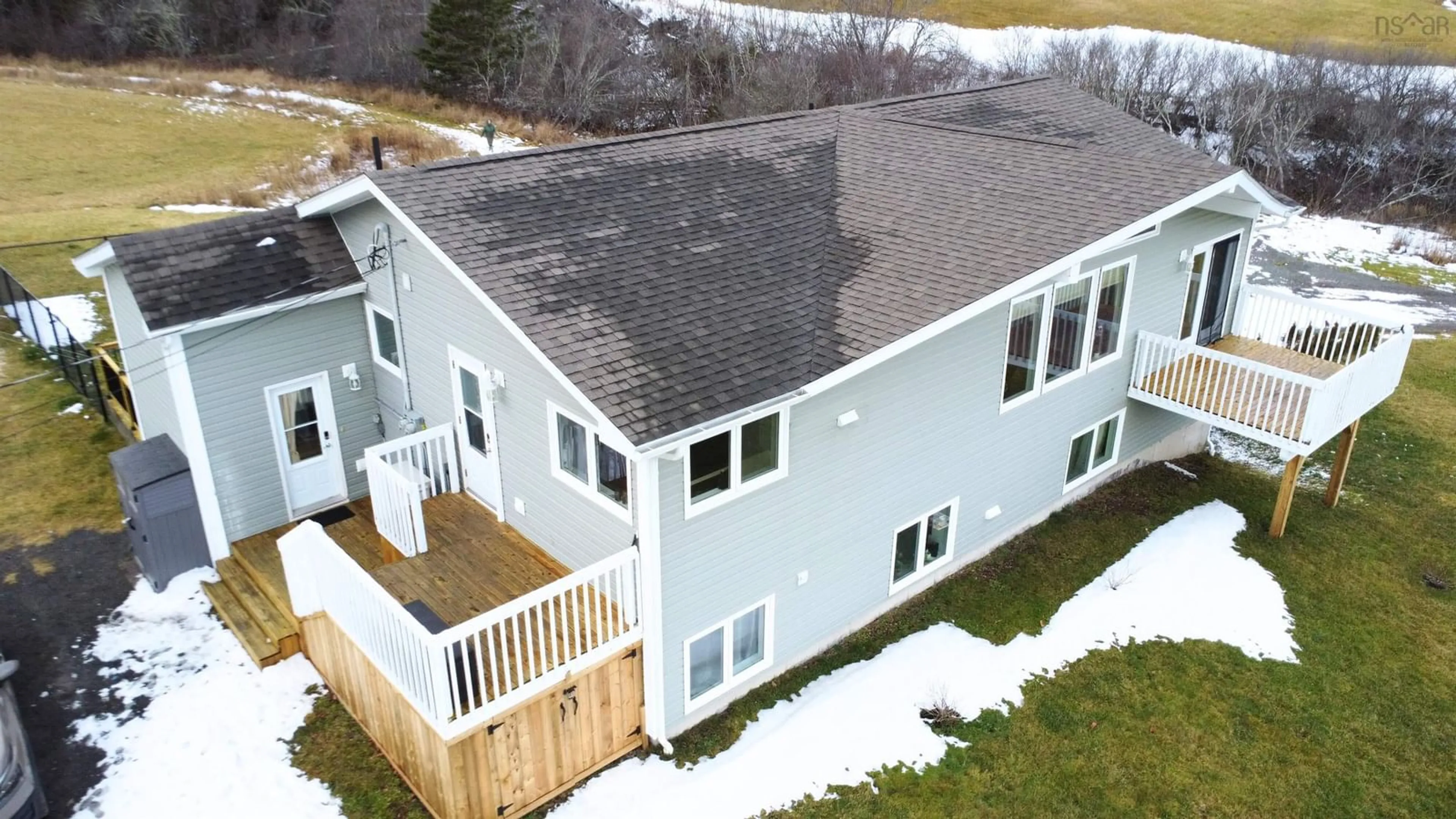 A pic from outside/outdoor area/front of a property/back of a property/a pic from drone, building for 4959 Dunmore Road, Lower South River Nova Scotia B2G 0B4