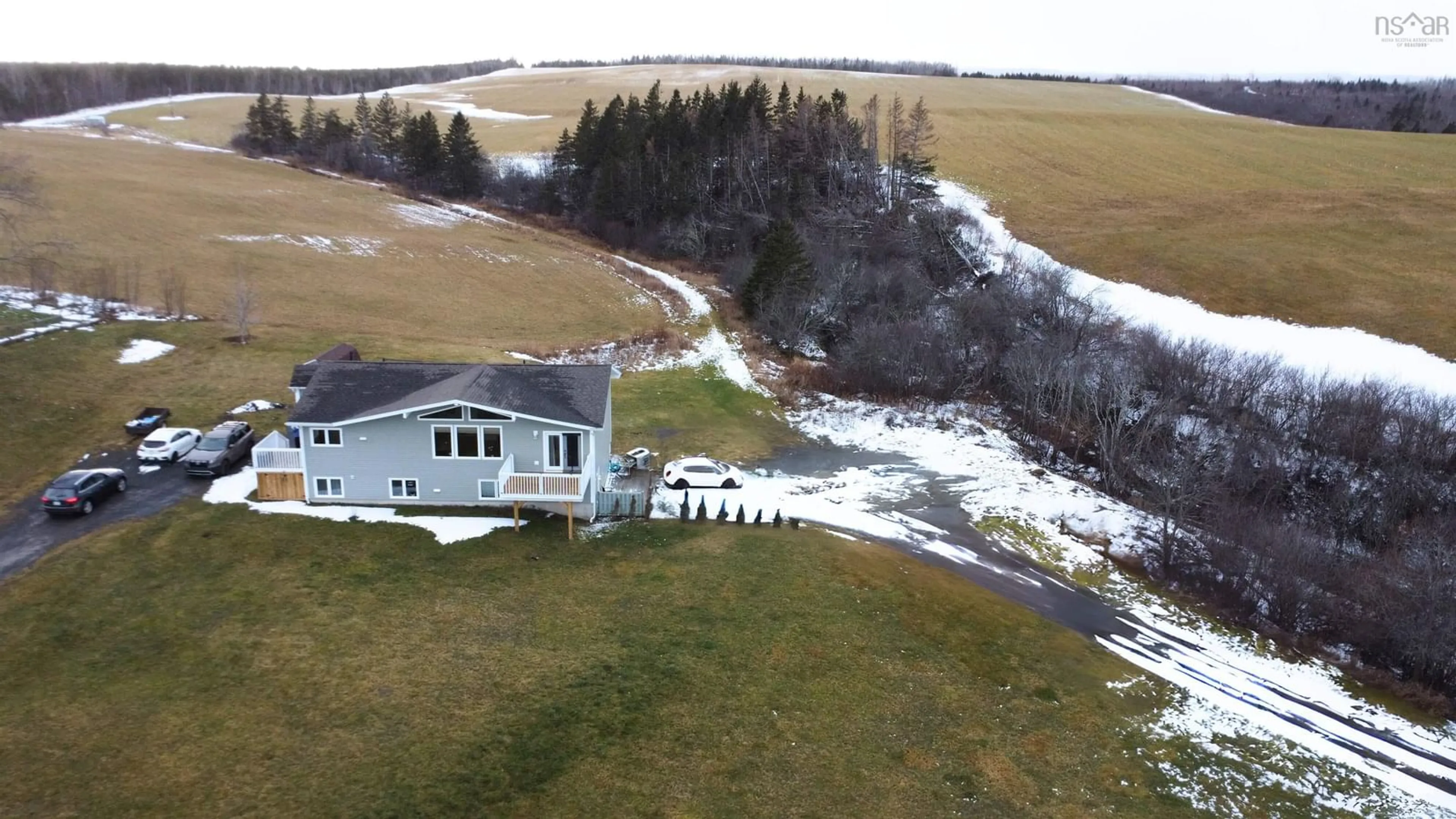 A pic from outside/outdoor area/front of a property/back of a property/a pic from drone, water/lake/river/ocean view for 4959 Dunmore Road, Lower South River Nova Scotia B2G 0B4