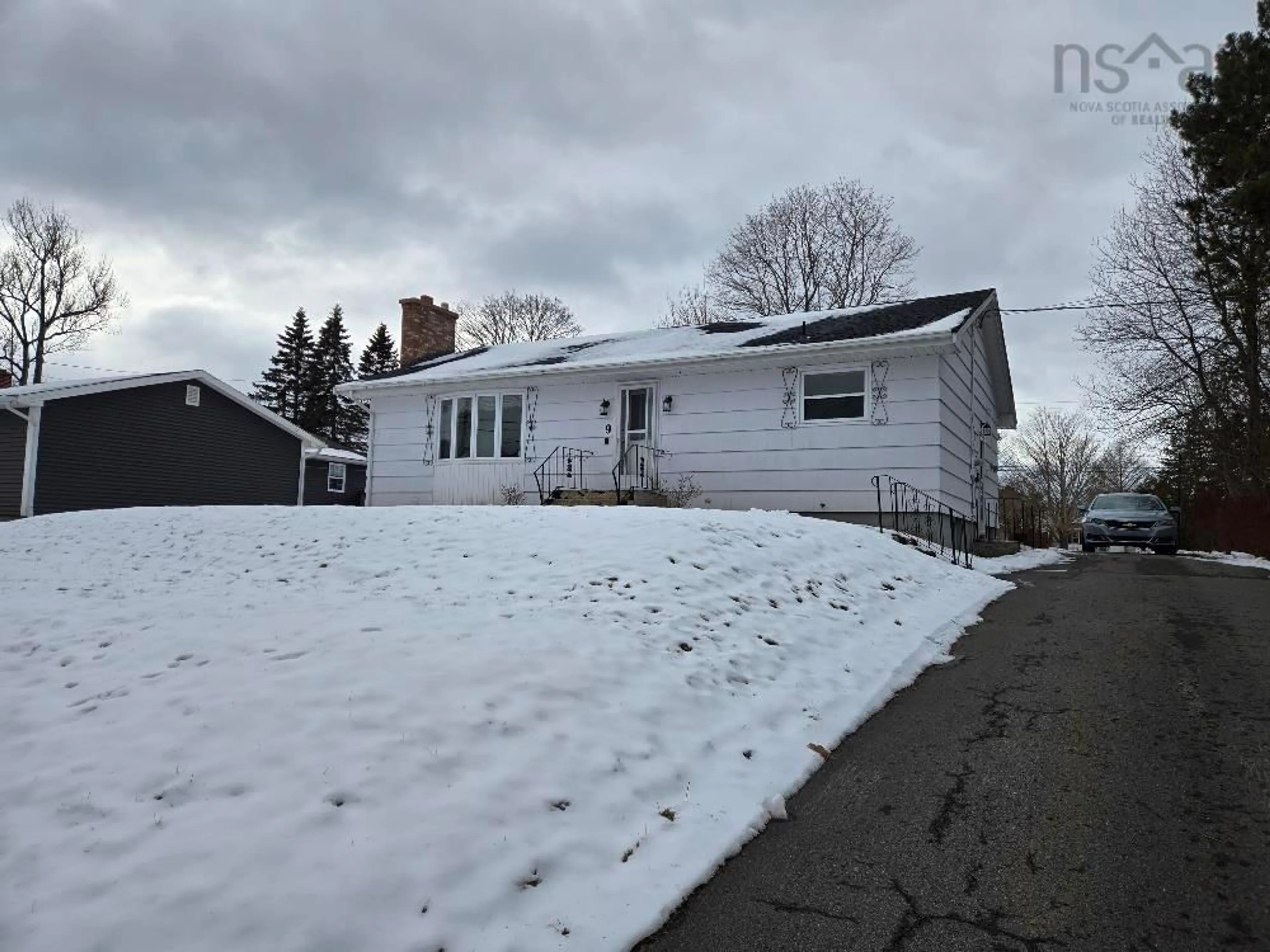 A pic from outside/outdoor area/front of a property/back of a property/a pic from drone, street for 9 Allison Ave, Bible Hill Nova Scotia B2N 4L4