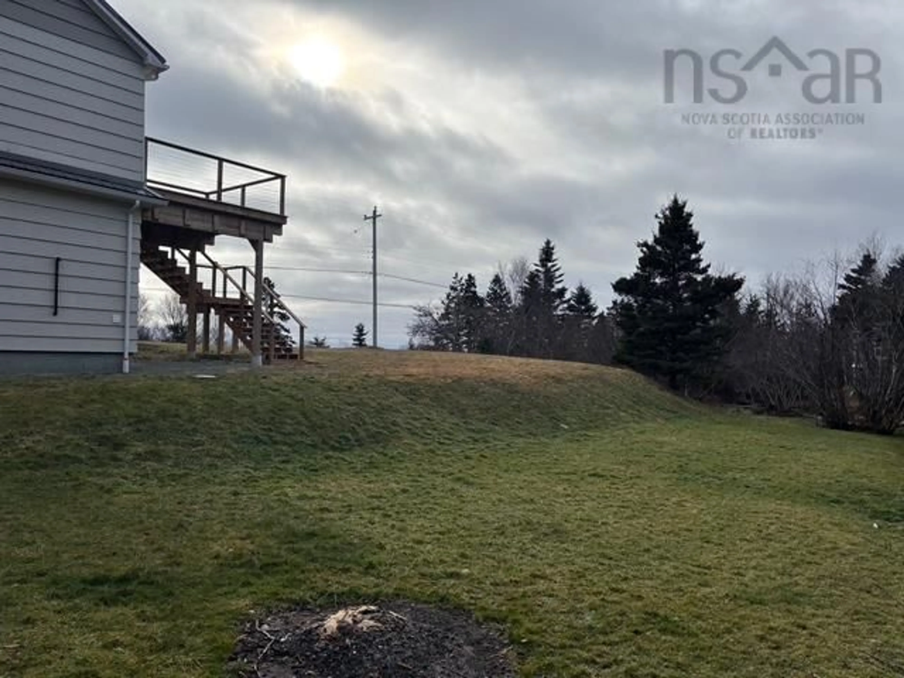 A pic from outside/outdoor area/front of a property/back of a property/a pic from drone, mountain view for 7846 Highway 331, Cherry Hill Nova Scotia B0J 2H0