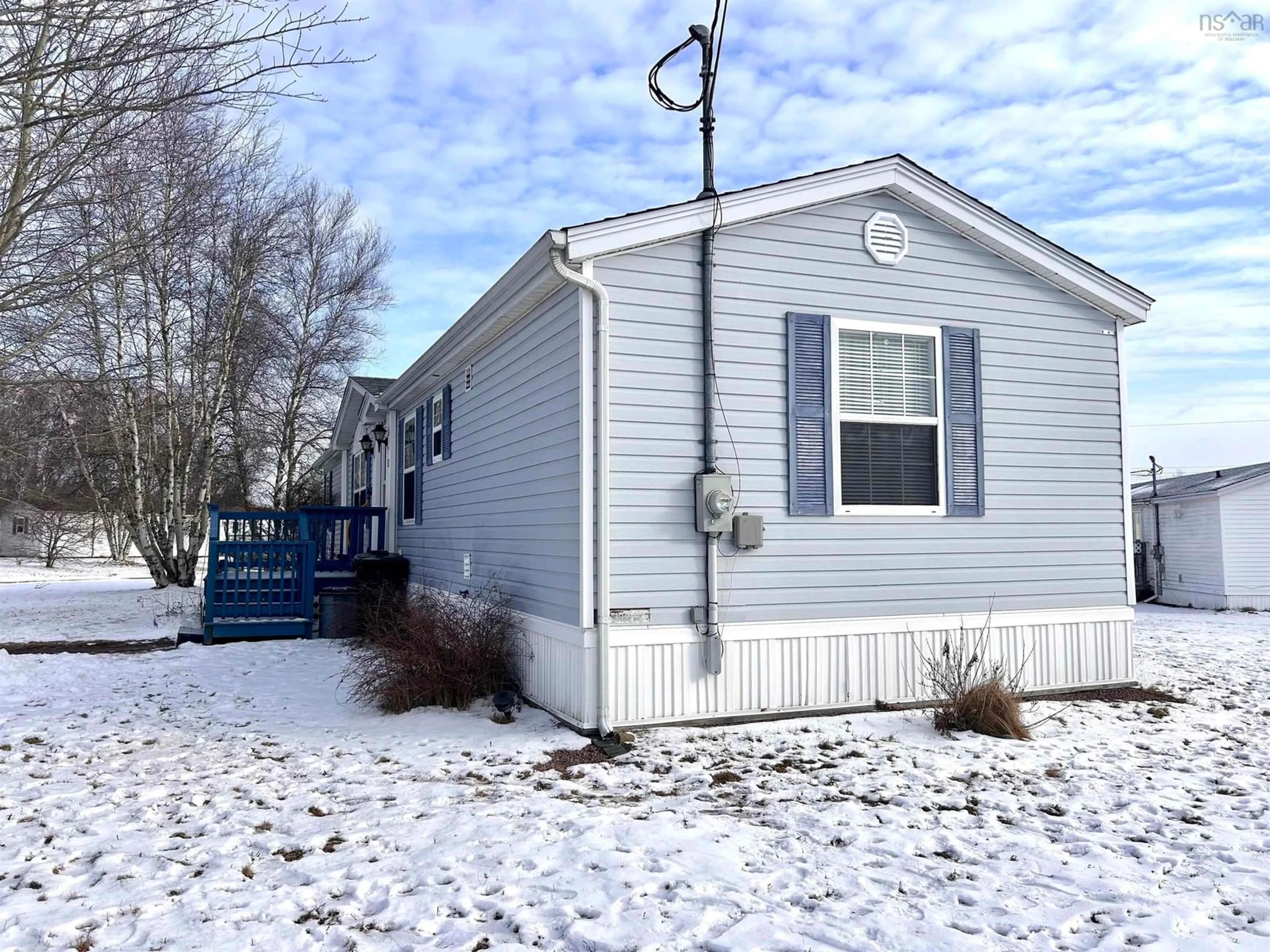 Home with vinyl exterior material, street for 55 Rosewood Dr, Amherst Nova Scotia B4H 4S6