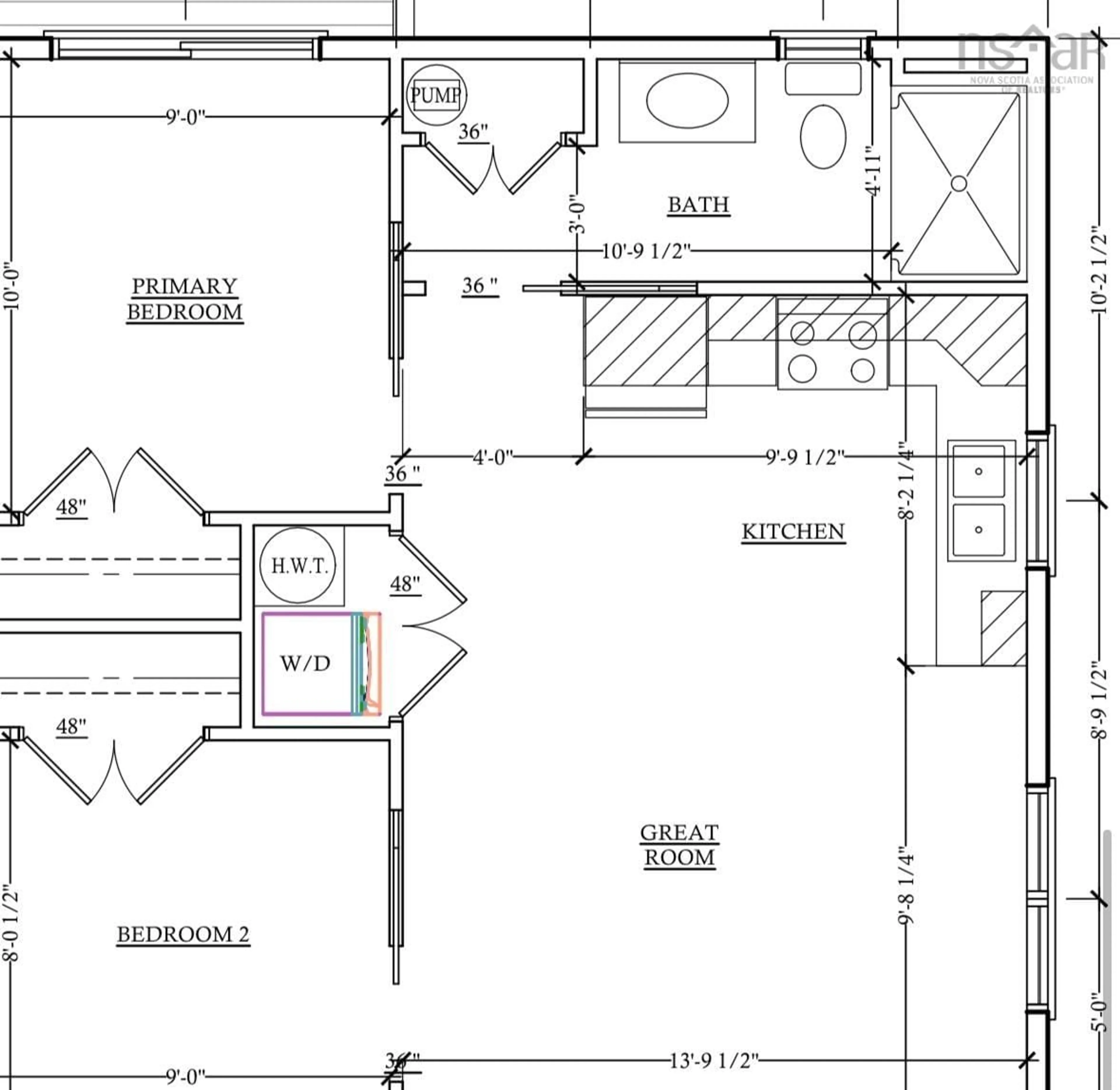 Floor plan for 38 Joseph St, Labelle Nova Scotia B0T 1E0