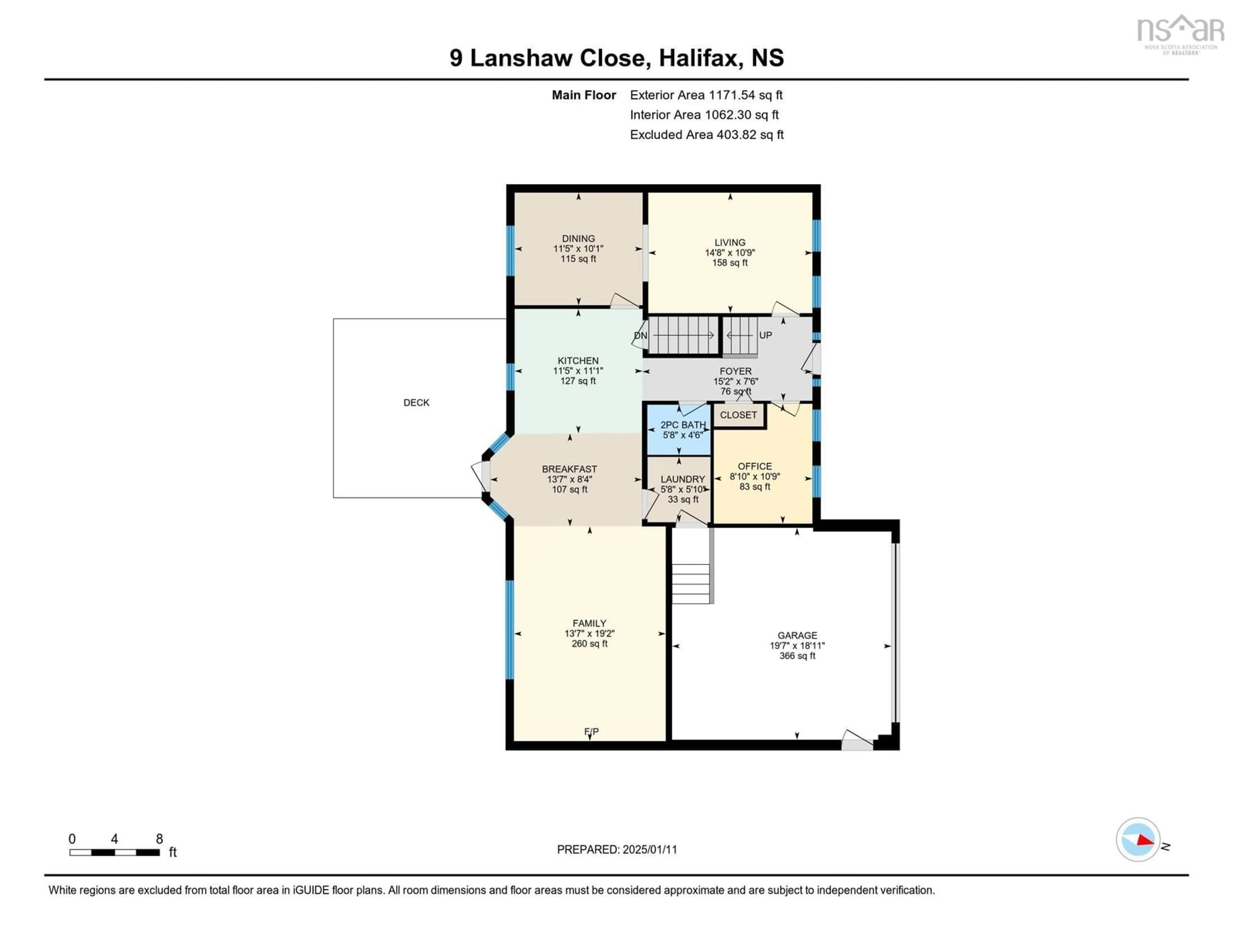 Floor plan for 9 Lanshaw Close, Halifax Nova Scotia B3S 1S7