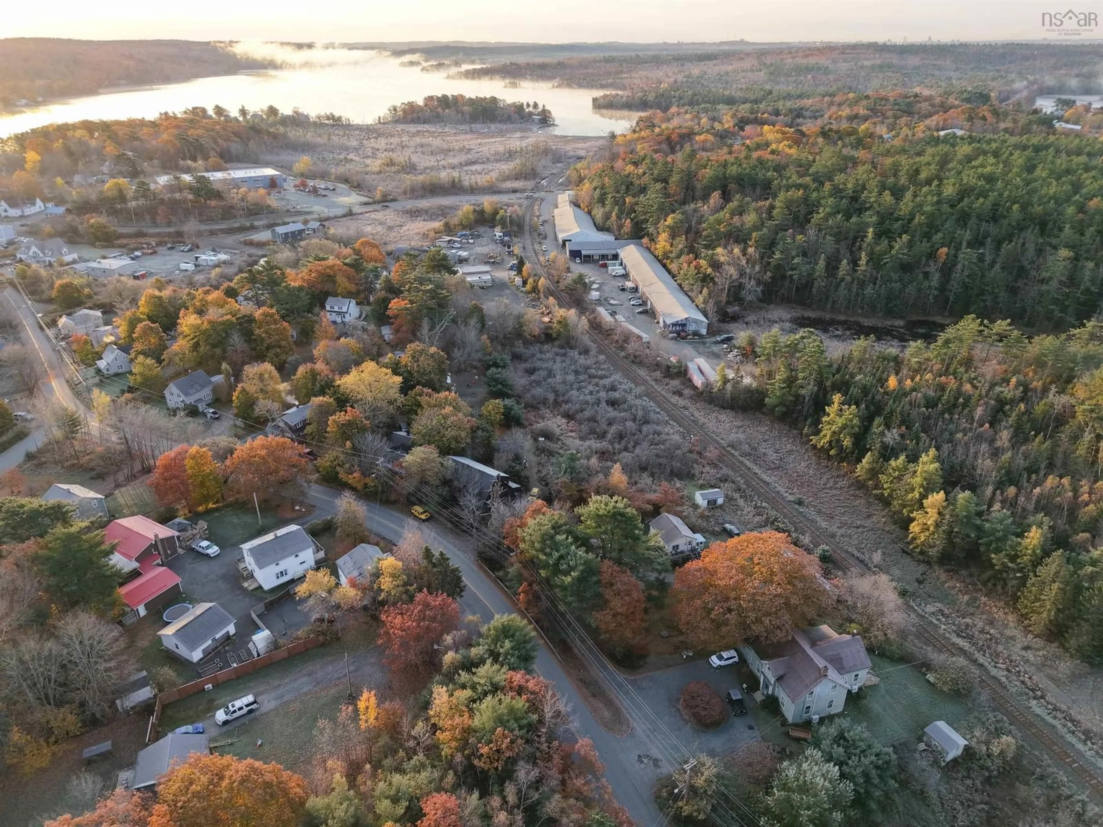 A pic from outside/outdoor area/front of a property/back of a property/a pic from drone, water/lake/river/ocean view for 1427 Cobequid Road, Waverley Nova Scotia B2R 1M3