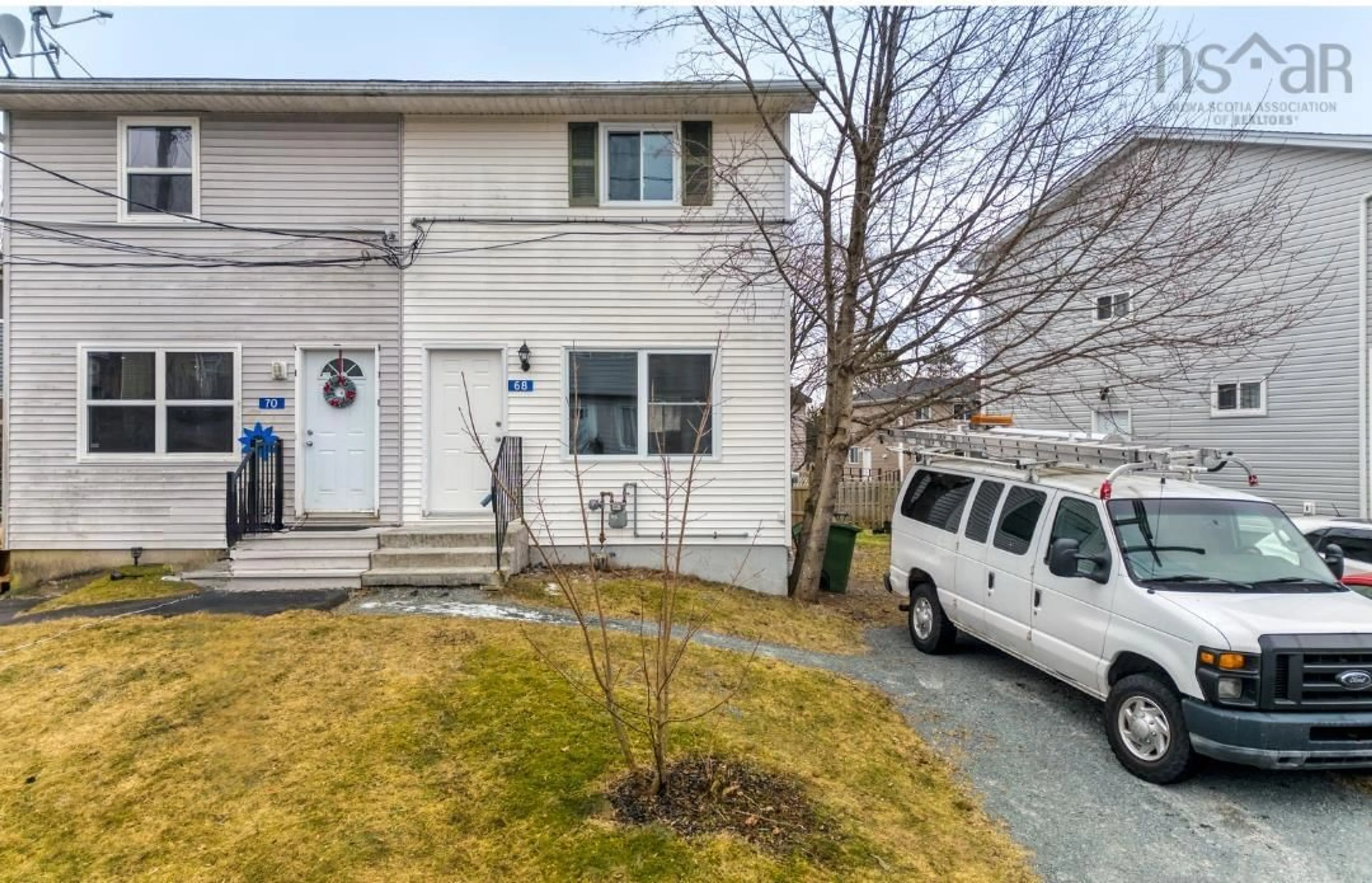 A pic from outside/outdoor area/front of a property/back of a property/a pic from drone, street for 68 Byron Crescent, Dartmouth Nova Scotia B2X 1L6