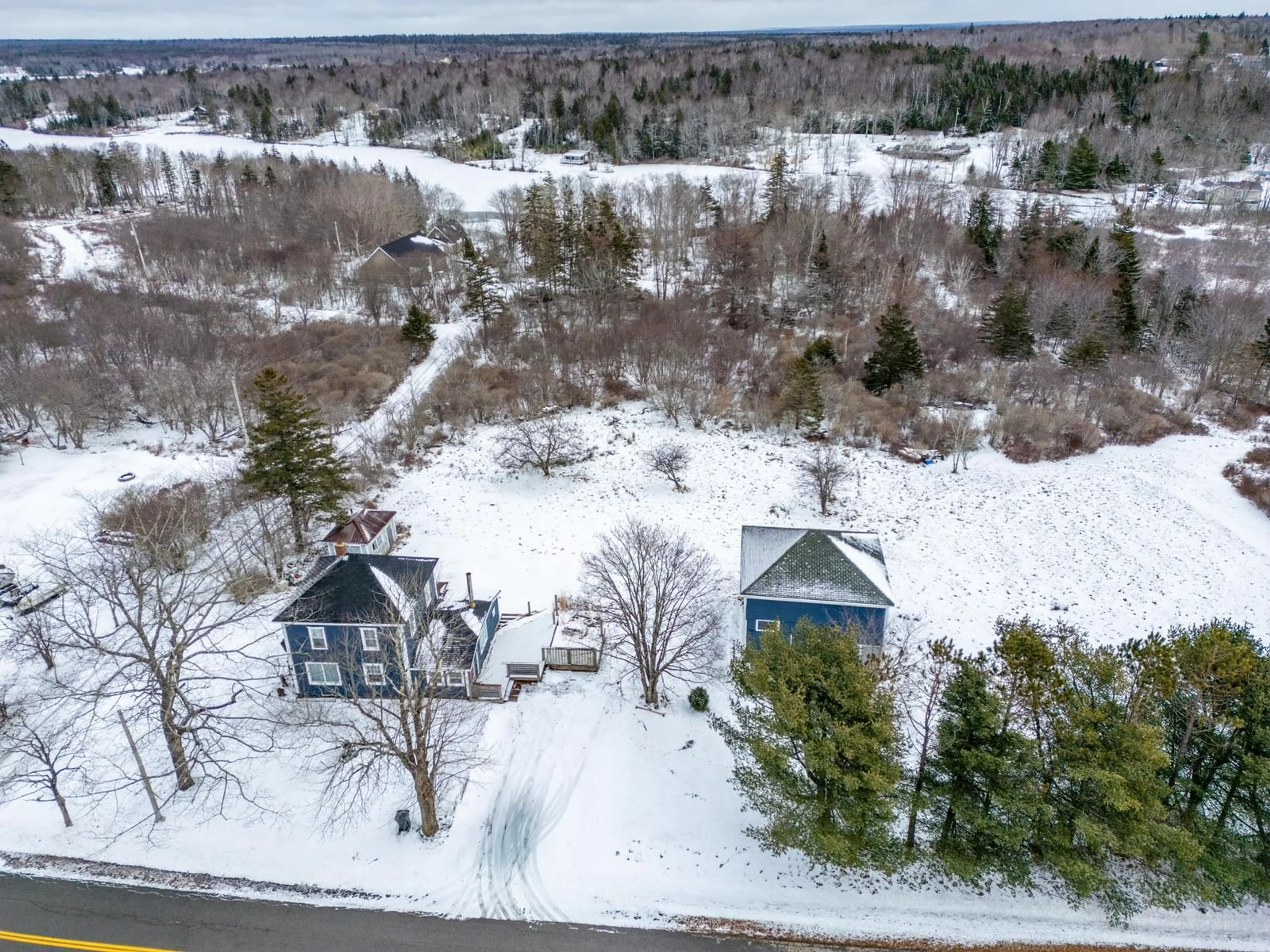 A pic from outside/outdoor area/front of a property/back of a property/a pic from drone, water/lake/river/ocean view for 132 Lake Annis Rd, Brazil Lake Nova Scotia B5A 5N4