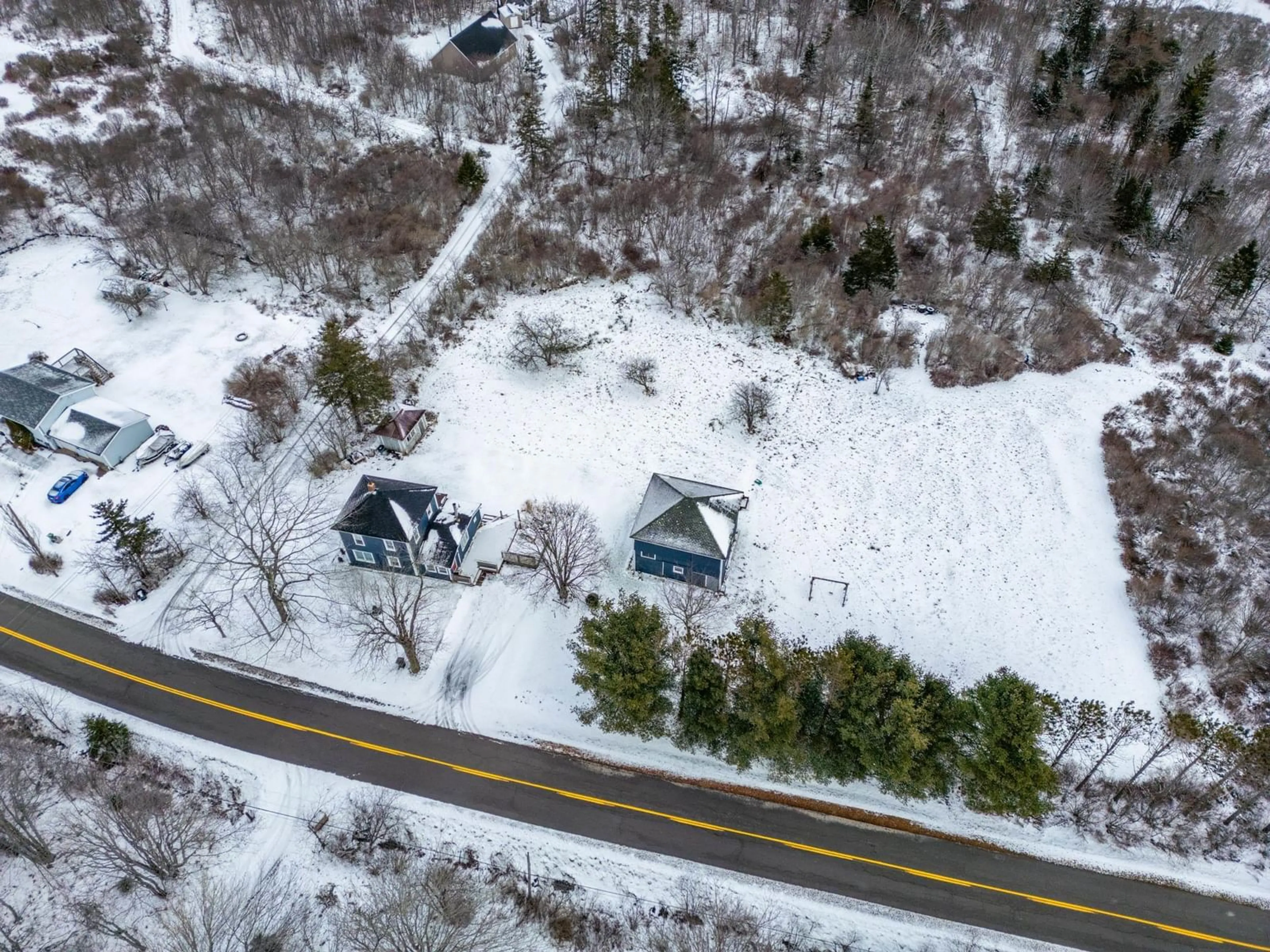 A pic from outside/outdoor area/front of a property/back of a property/a pic from drone, street for 132 Lake Annis Rd, Brazil Lake Nova Scotia B5A 5N4