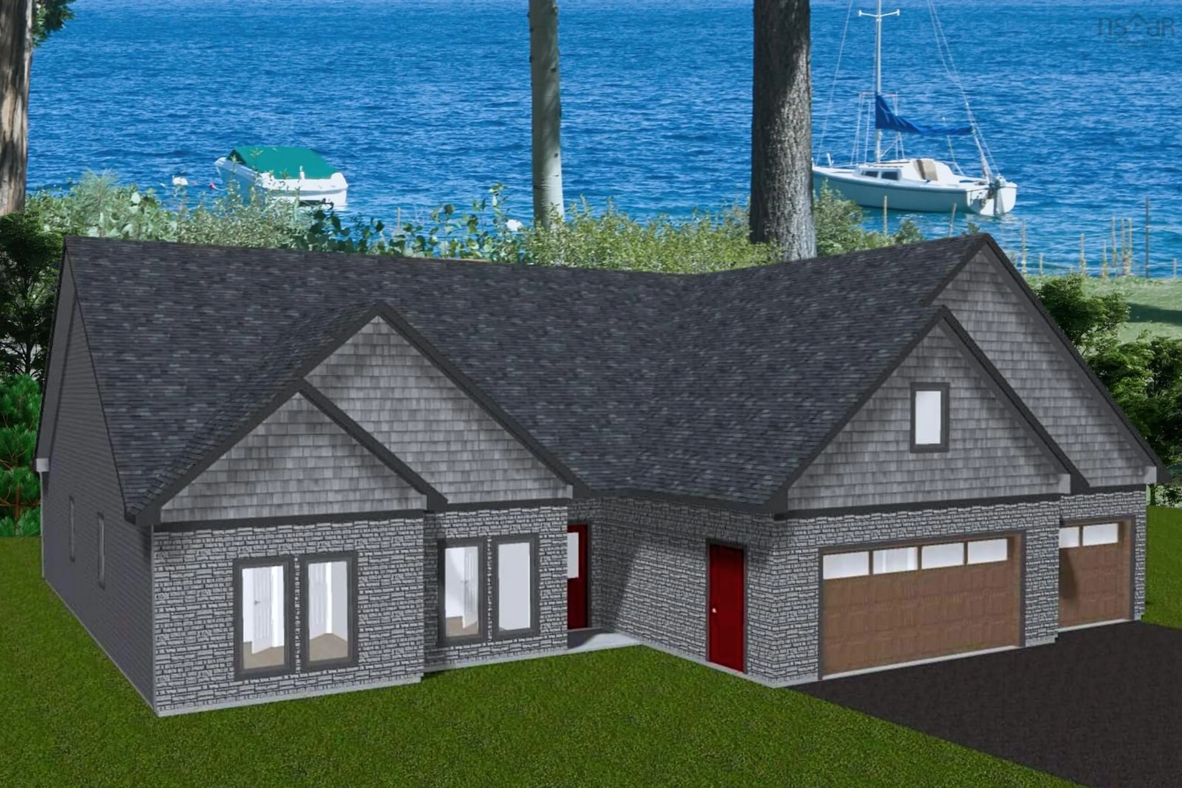 Home with brick exterior material, water/lake/river/ocean view for 32 Mannette Crt, Porters Lake Nova Scotia B3E 1M9