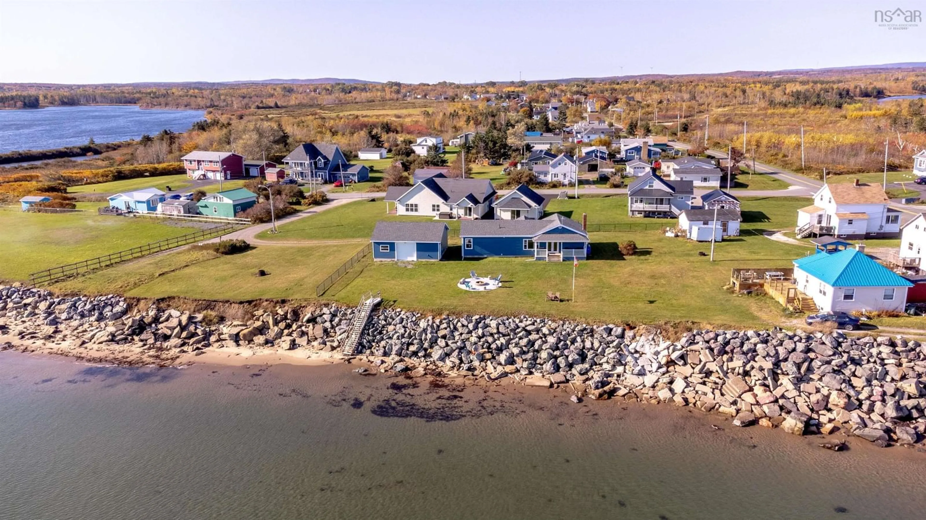 A pic from outside/outdoor area/front of a property/back of a property/a pic from drone, water/lake/river/ocean view for 11 Nicholas St, Florence Nova Scotia B1Y 1M6