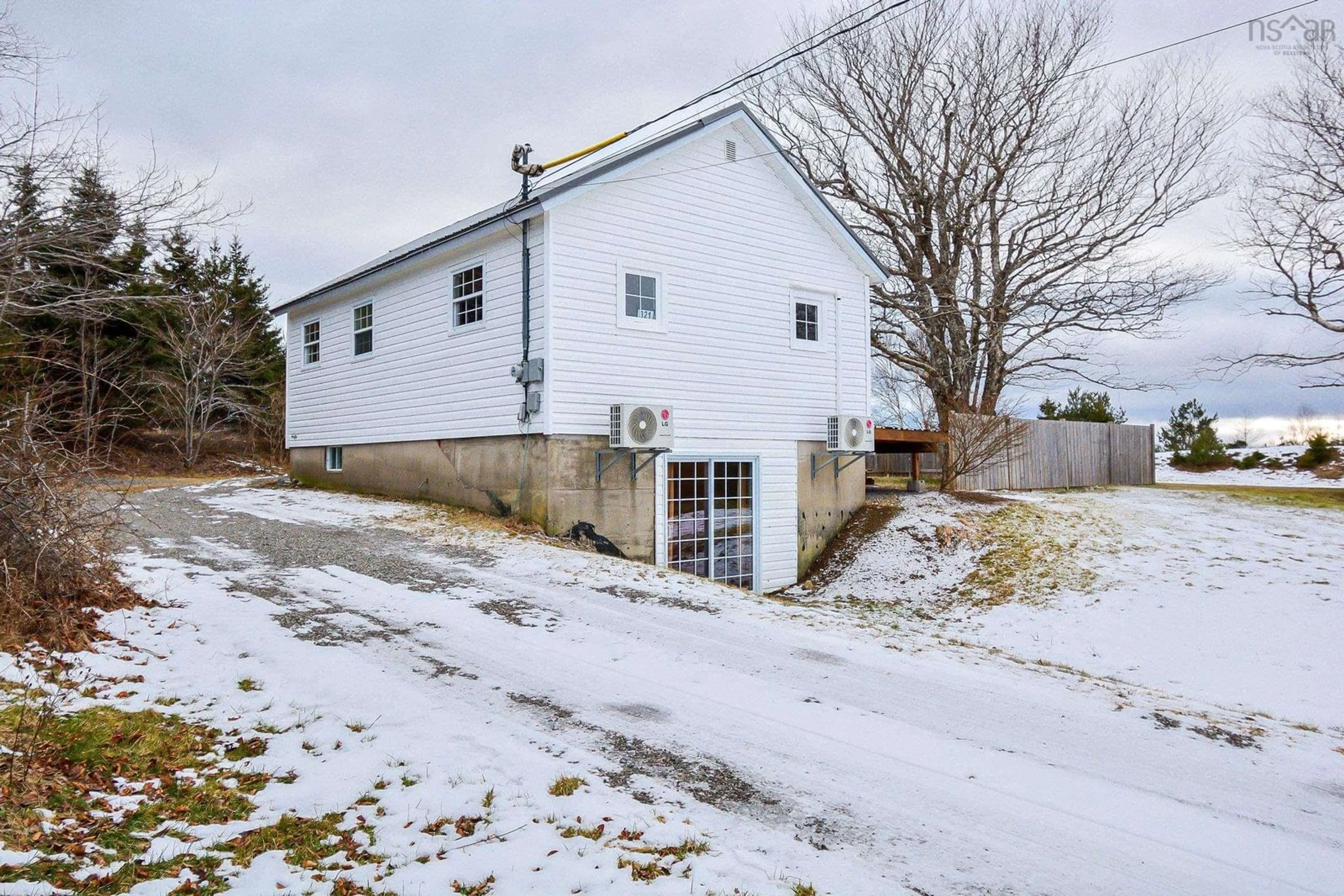 A pic from outside/outdoor area/front of a property/back of a property/a pic from drone, street for 321 Hillside Road    Albert Bridge Rd, Albert Bridge Nova Scotia B1K 3J5