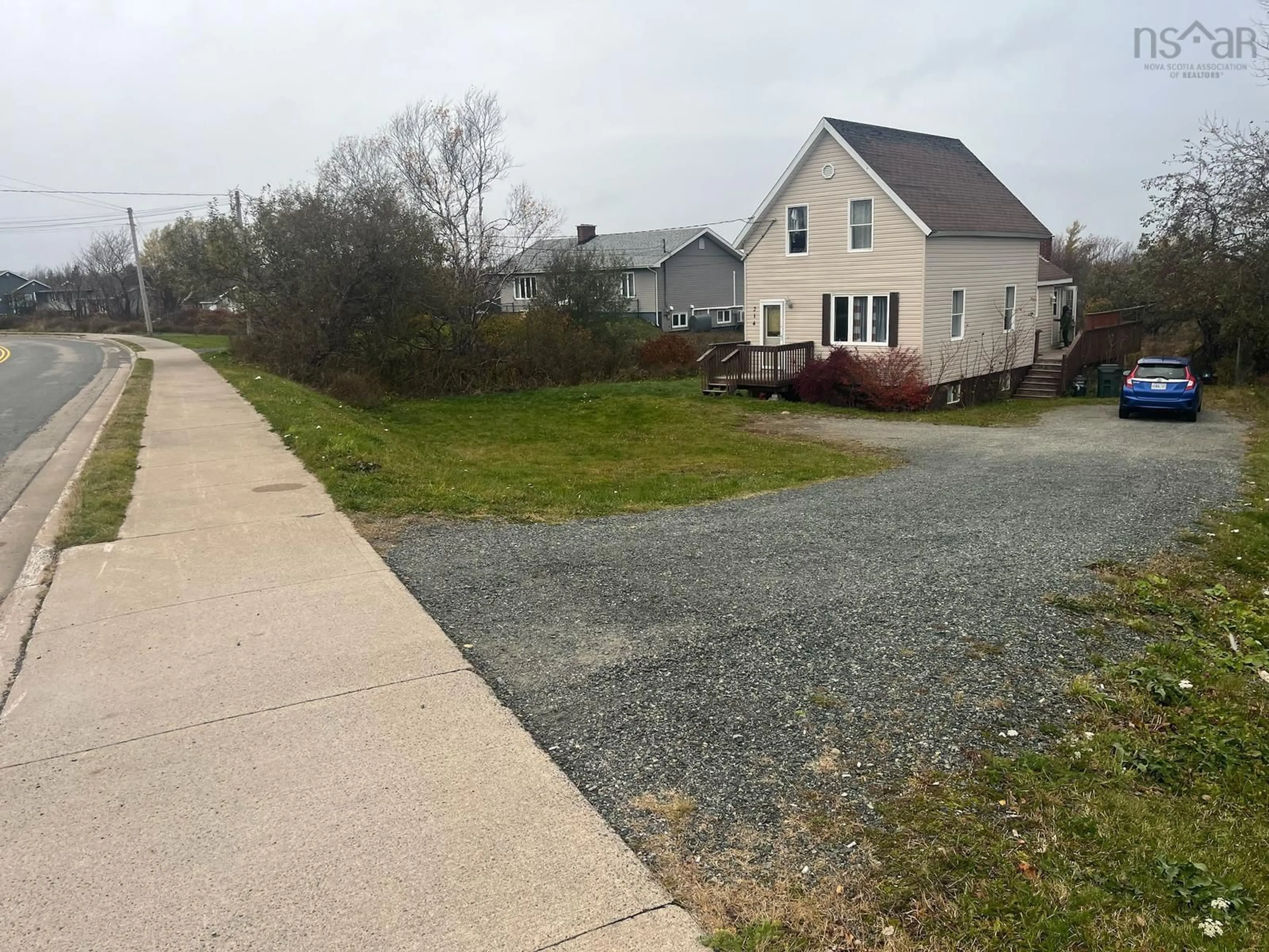 A pic from outside/outdoor area/front of a property/back of a property/a pic from drone, street for 214 Centerville Street, Reserve Mines Nova Scotia B1E 1A7