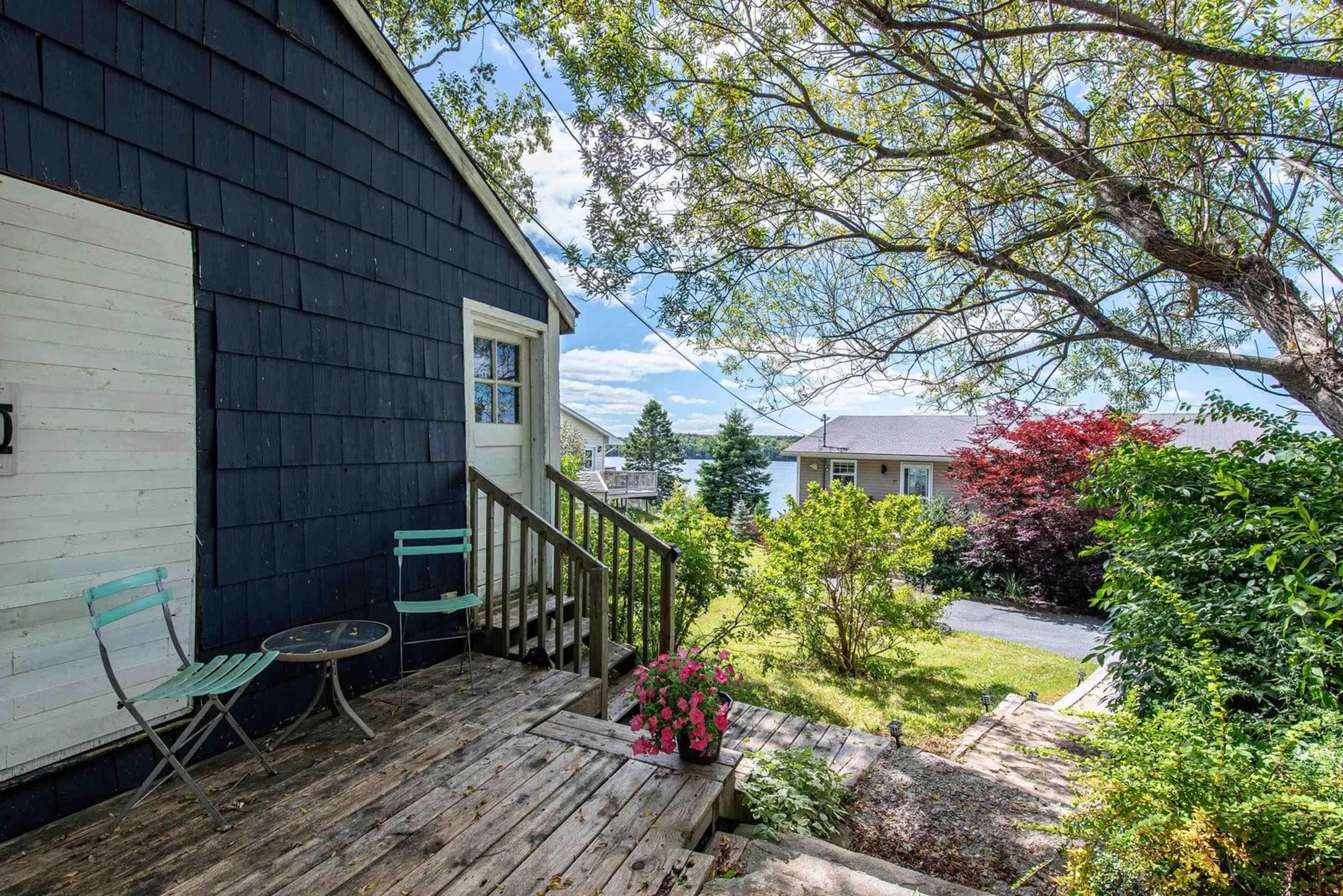 Patio, water/lake/river/ocean view for 77 Candy Mountain Rd, Mineville Nova Scotia B2Z 1K4