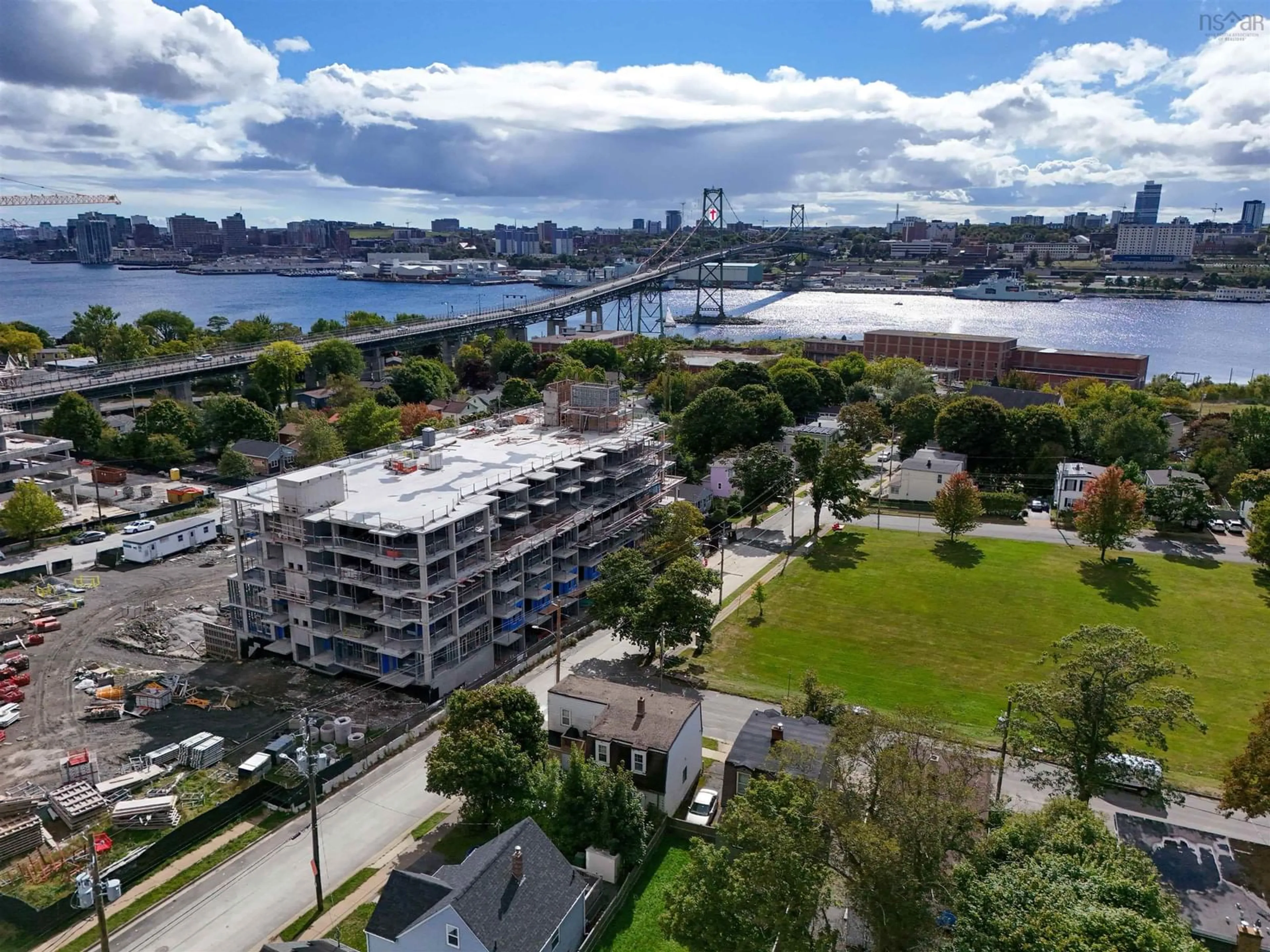 A pic from outside/outdoor area/front of a property/back of a property/a pic from drone, water/lake/river/ocean view for 2/2A John St, Dartmouth Nova Scotia B3A 1L4