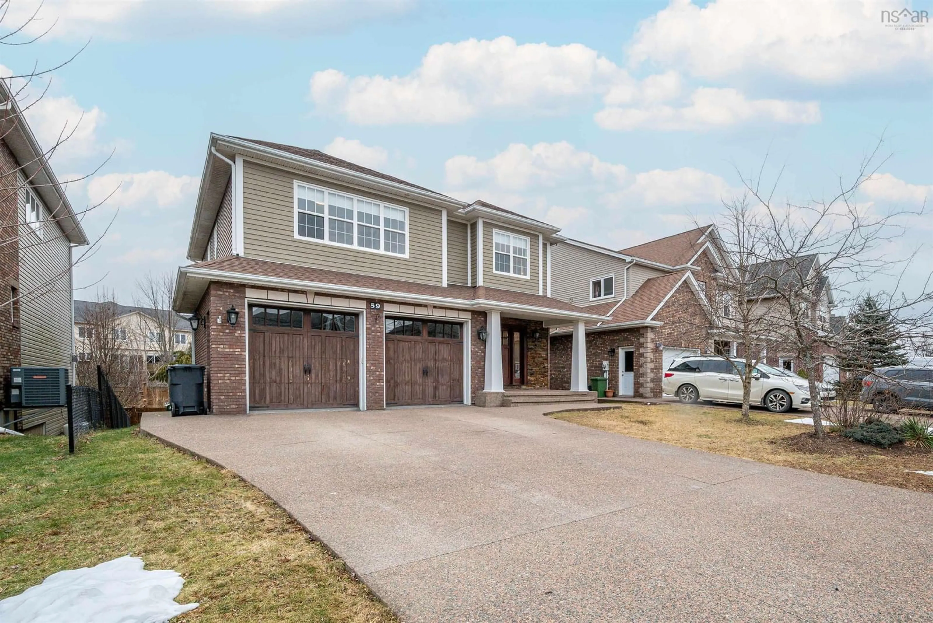 Home with brick exterior material, street for 59 Sedgewick Place, Bedford Nova Scotia B4A 0G5