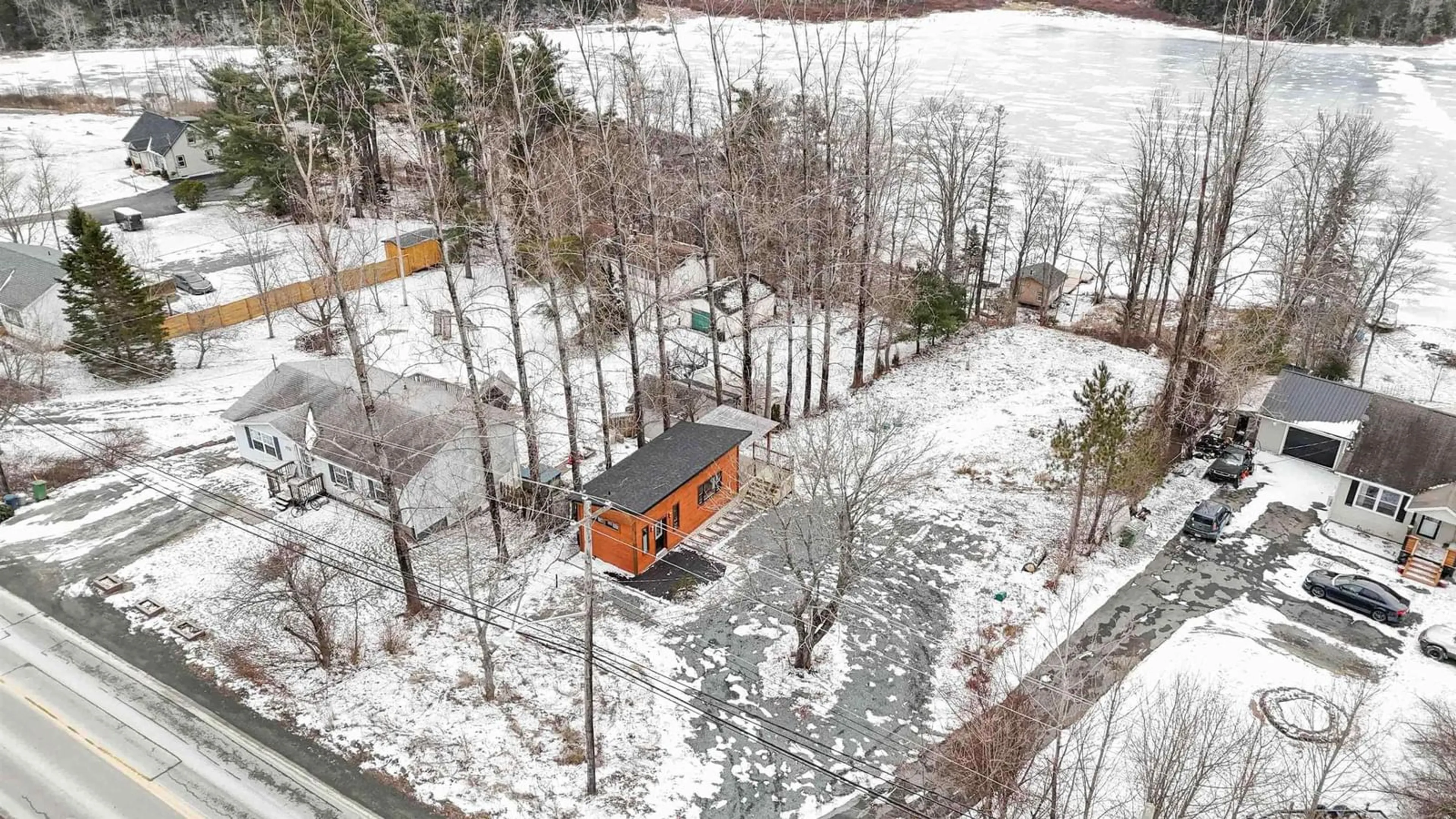 A pic from outside/outdoor area/front of a property/back of a property/a pic from drone, unknown for 2090 Sackville Dr, Middle Sackville Nova Scotia B4E 3B5