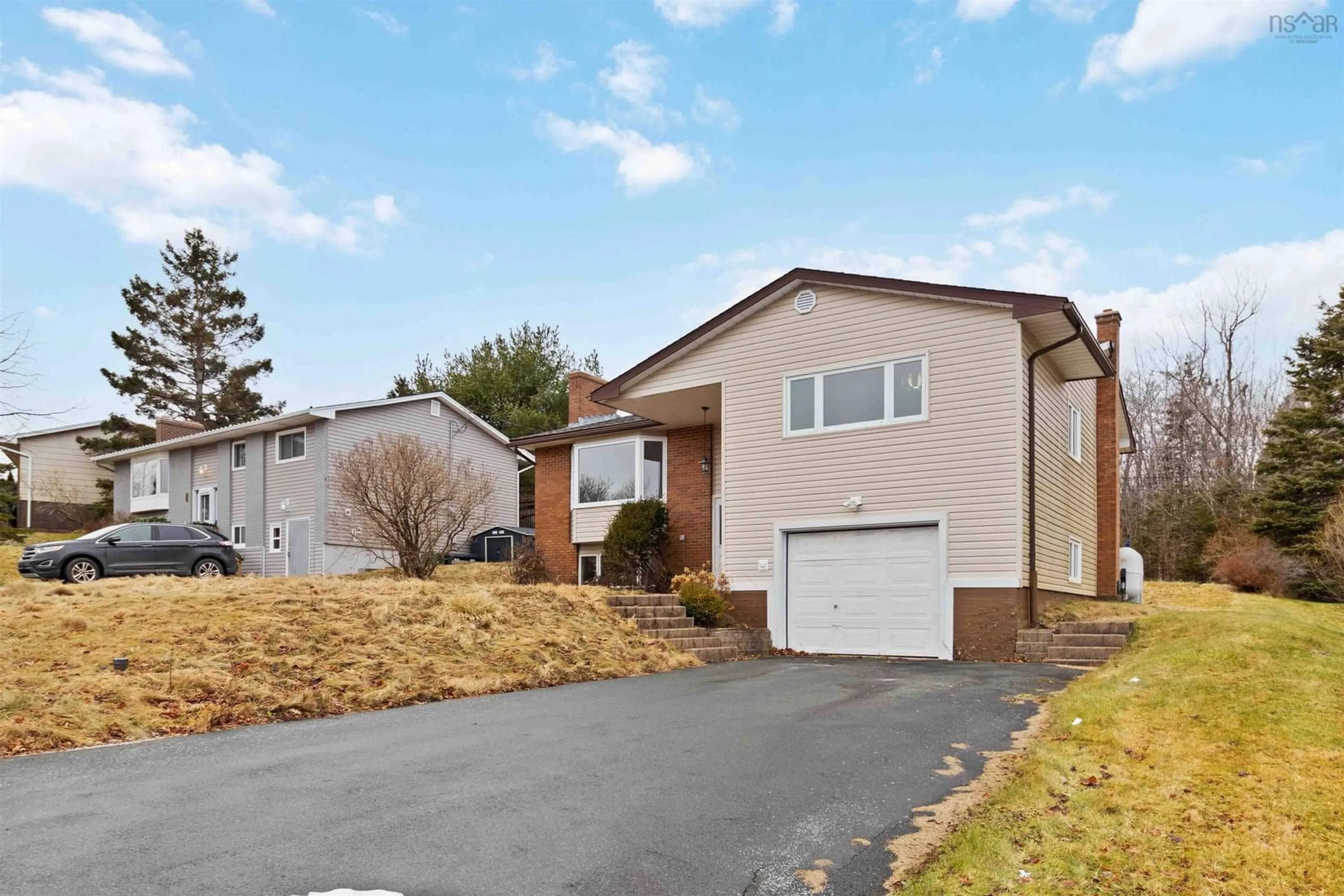 Home with vinyl exterior material, street for 35 Hannebury Dr, Cole Harbour Nova Scotia B2V 1P7