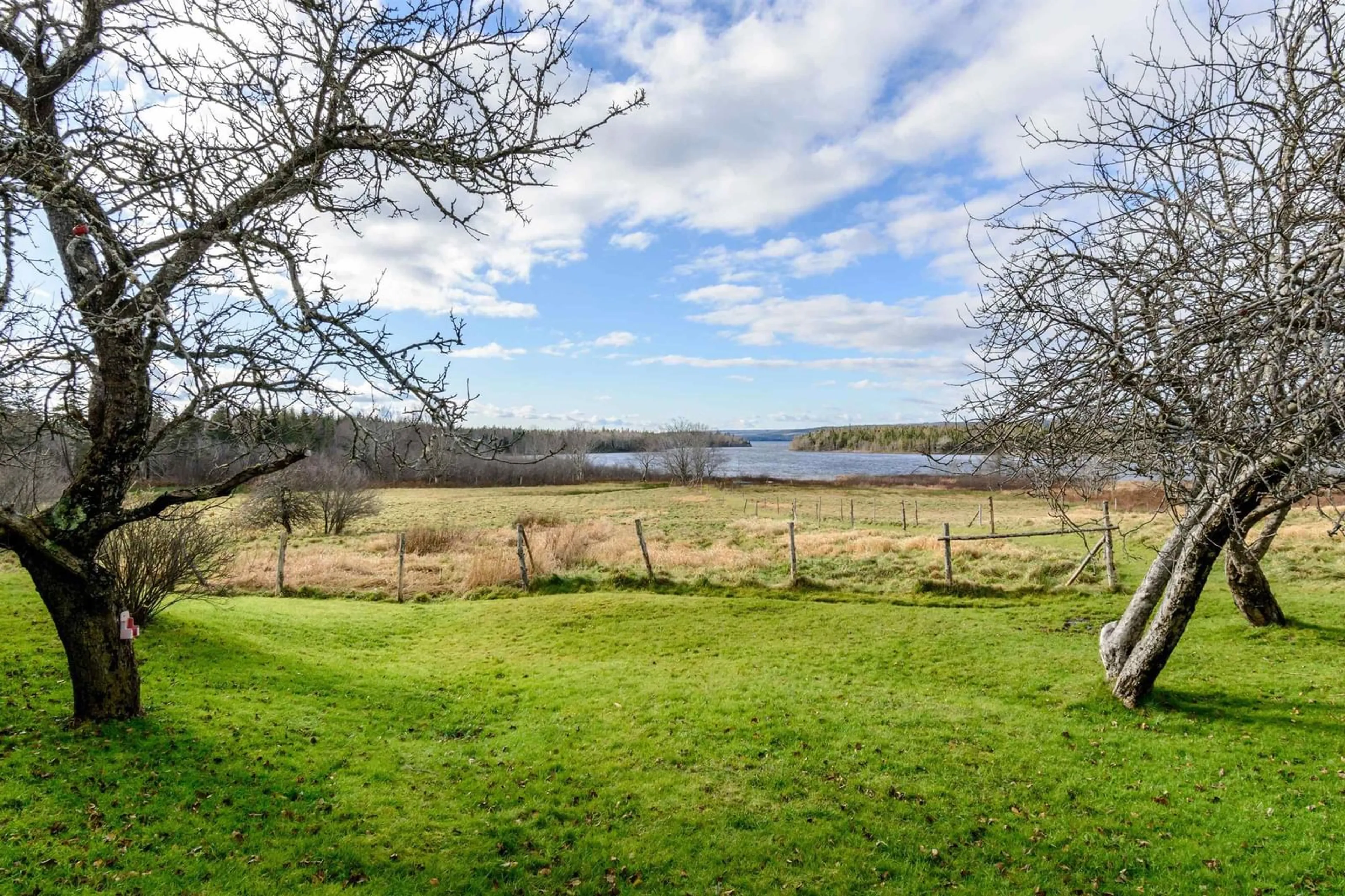 A pic from outside/outdoor area/front of a property/back of a property/a pic from drone, water/lake/river/ocean view for 2660 Loch Lomond Rd, Enon Nova Scotia B1J 1W8