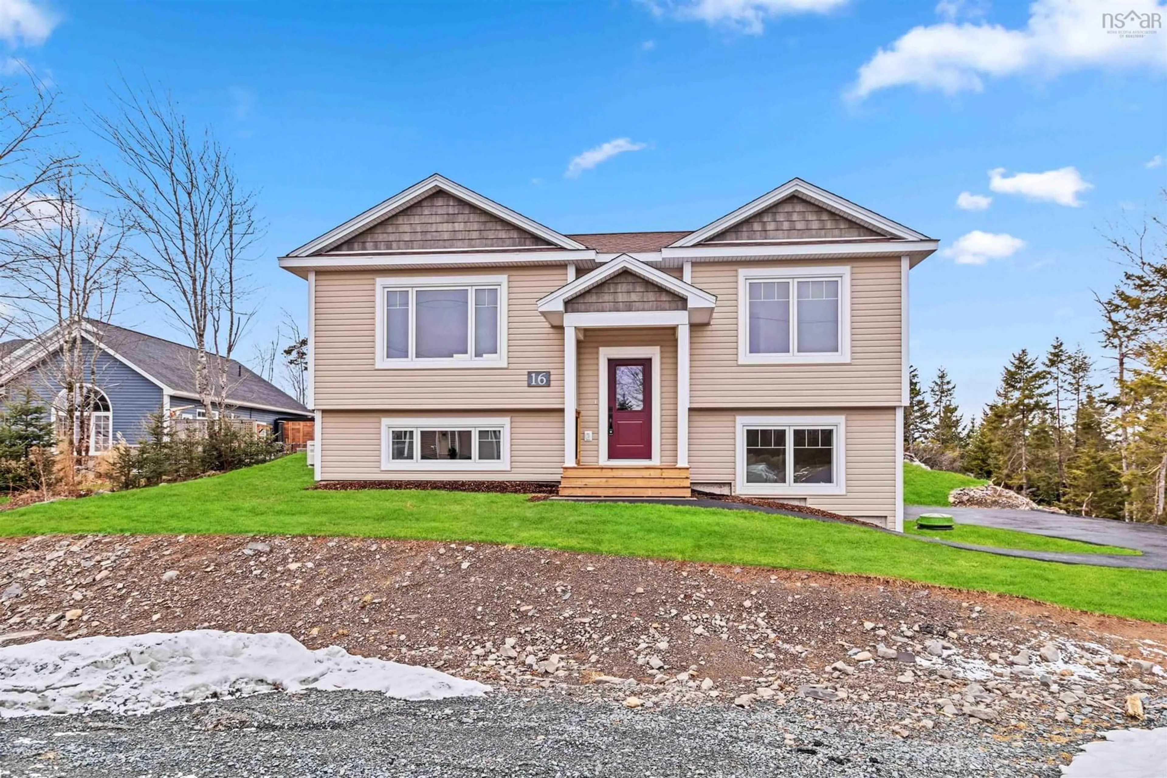 Home with vinyl exterior material, street for 16 Coralberry, Porters Lake Nova Scotia B3E 0B8