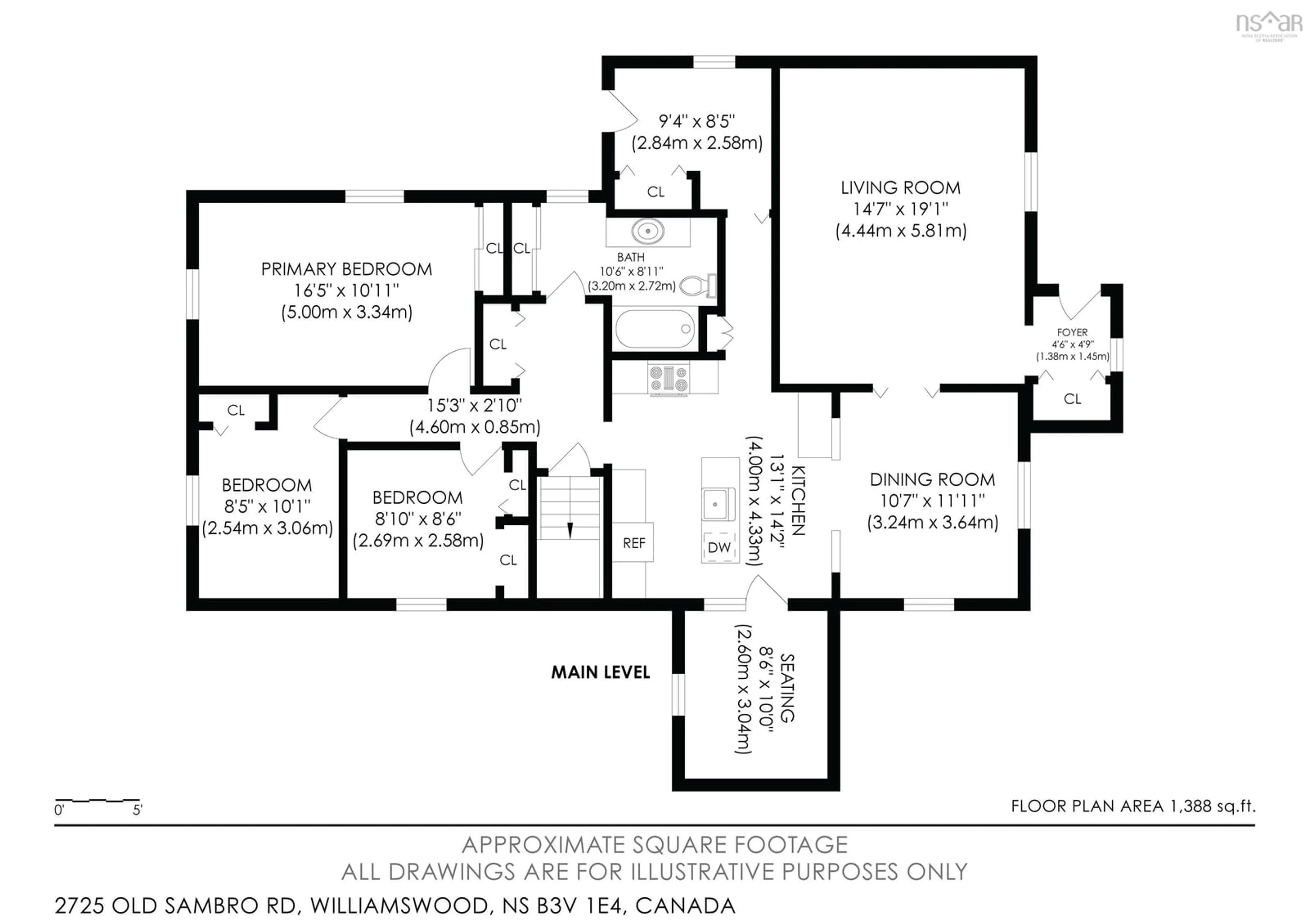 Floor plan for 2725 Old Sambro Rd, Williamswood Nova Scotia B3V 1E4