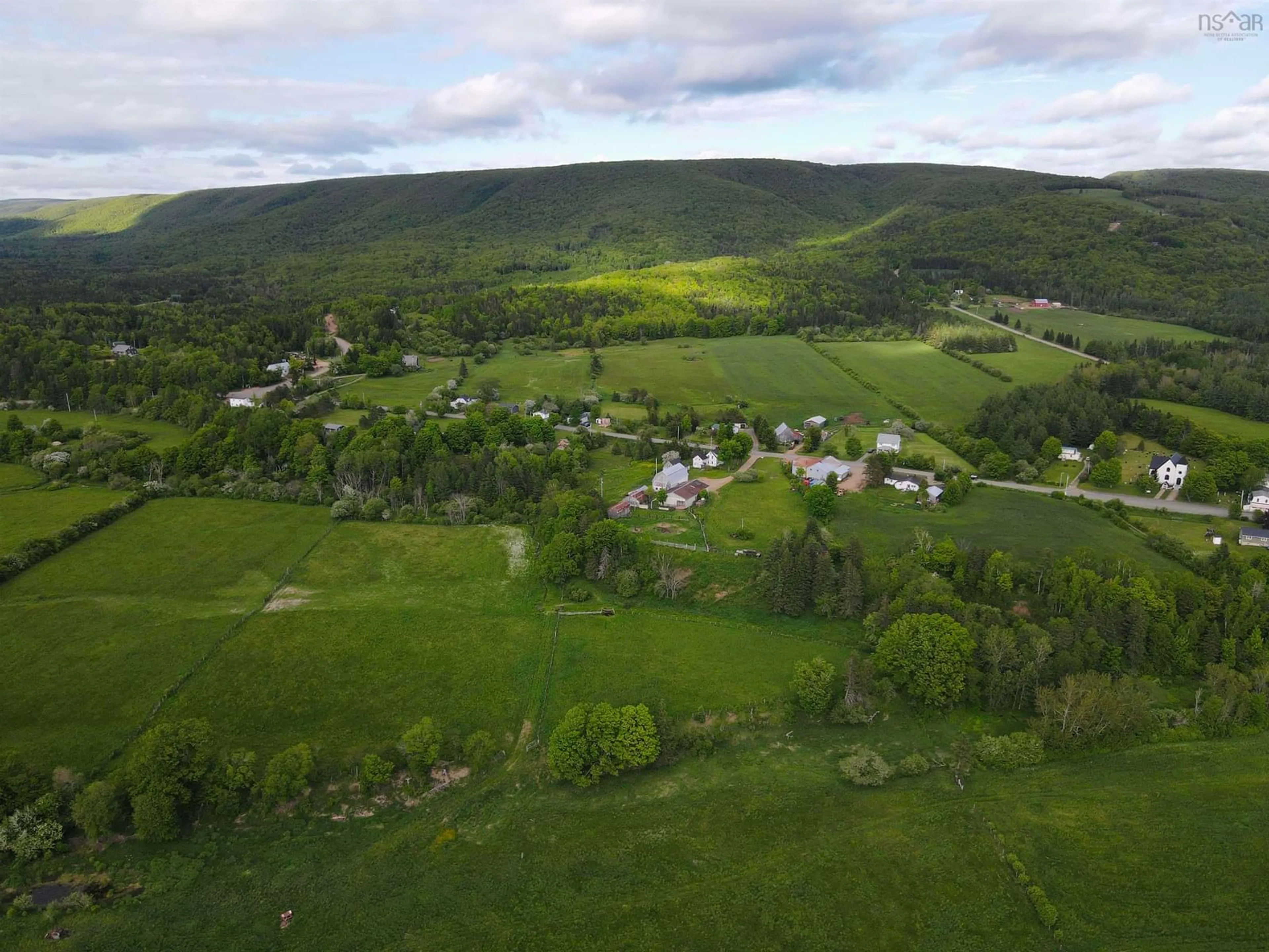 A pic from outside/outdoor area/front of a property/back of a property/a pic from drone, mountain view for 6 5314 Road, Margaree Valley Nova Scotia B0E 2C0