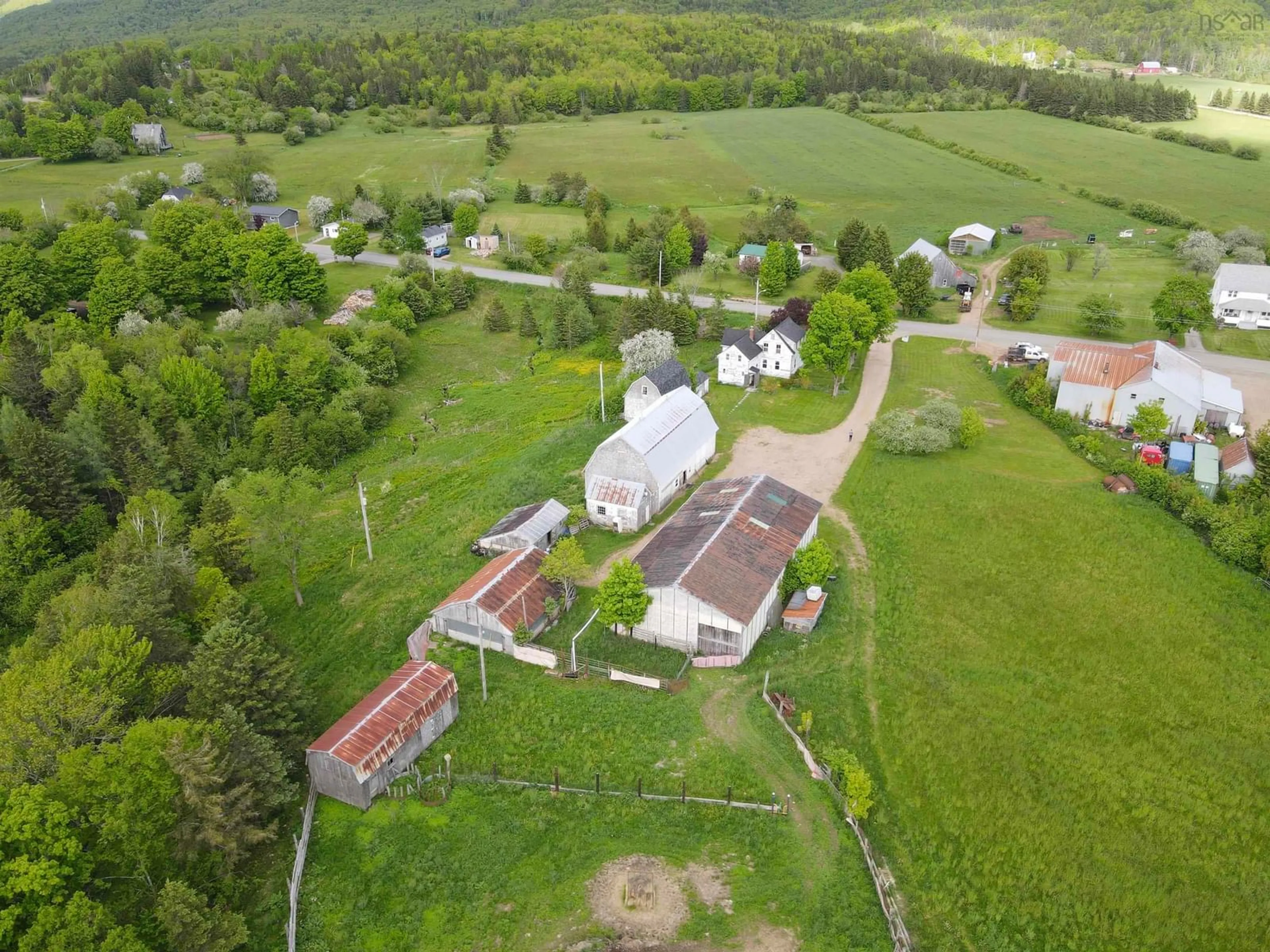 A pic from outside/outdoor area/front of a property/back of a property/a pic from drone, unknown for 6 5314 Road, Margaree Valley Nova Scotia B0E 2C0