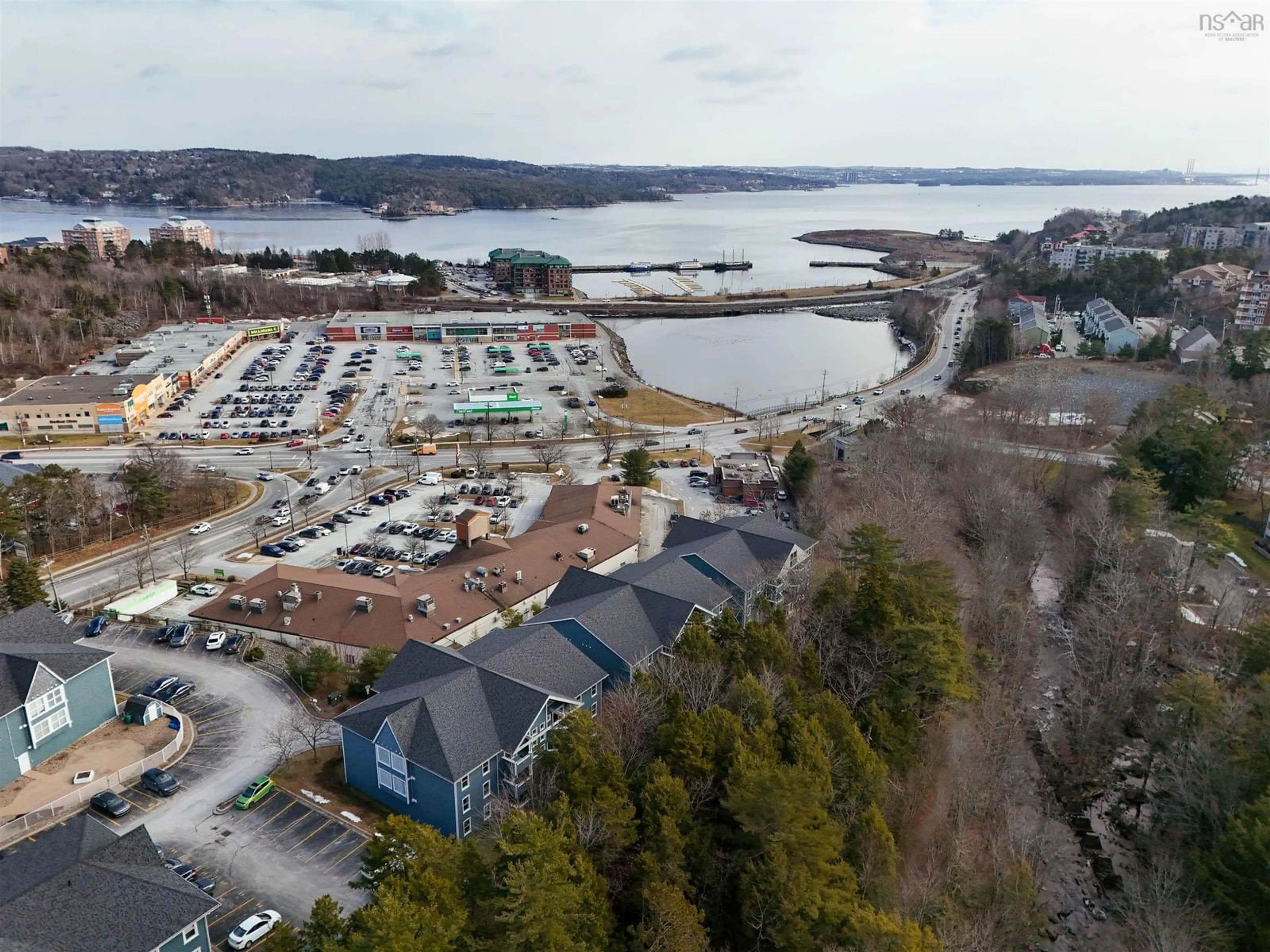 A pic from outside/outdoor area/front of a property/back of a property/a pic from drone, water/lake/river/ocean view for 24 Hammonds Plains Road #211, Bedford Nova Scotia B4A 3P3