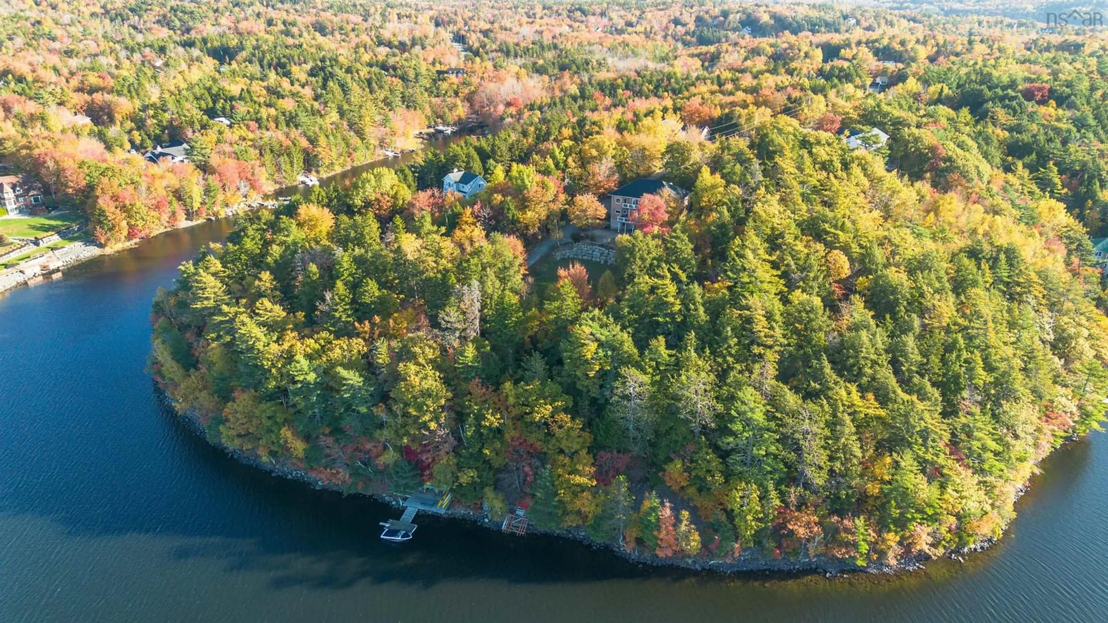 A pic from outside/outdoor area/front of a property/back of a property/a pic from drone, water/lake/river/ocean view for 24 Glenmorren Crt, Fall River Nova Scotia B2T 1A4