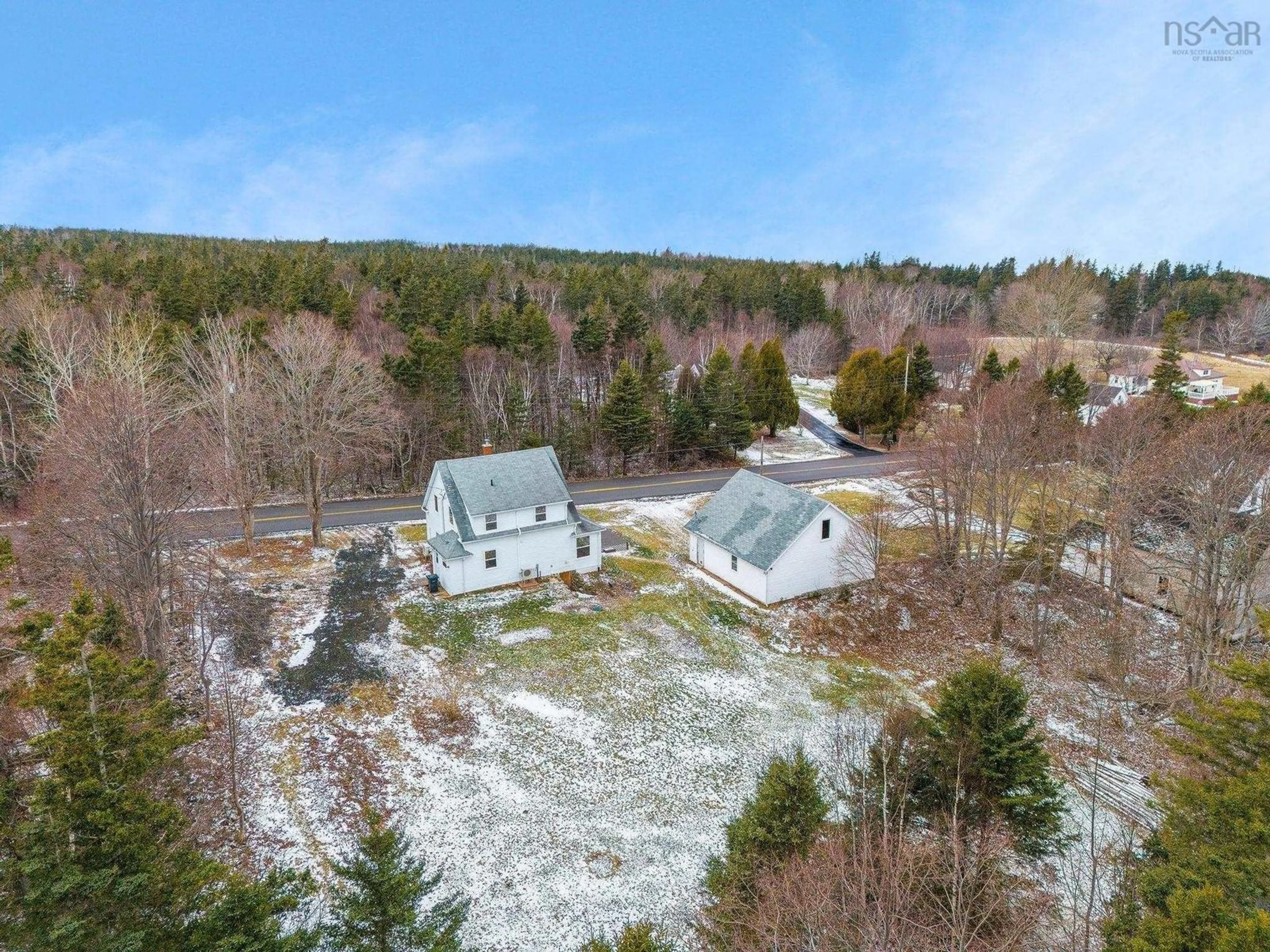 A pic from outside/outdoor area/front of a property/back of a property/a pic from drone, water/lake/river/ocean view for 574 Port Lorne Rd, Port Lorne Nova Scotia B0S 1R0