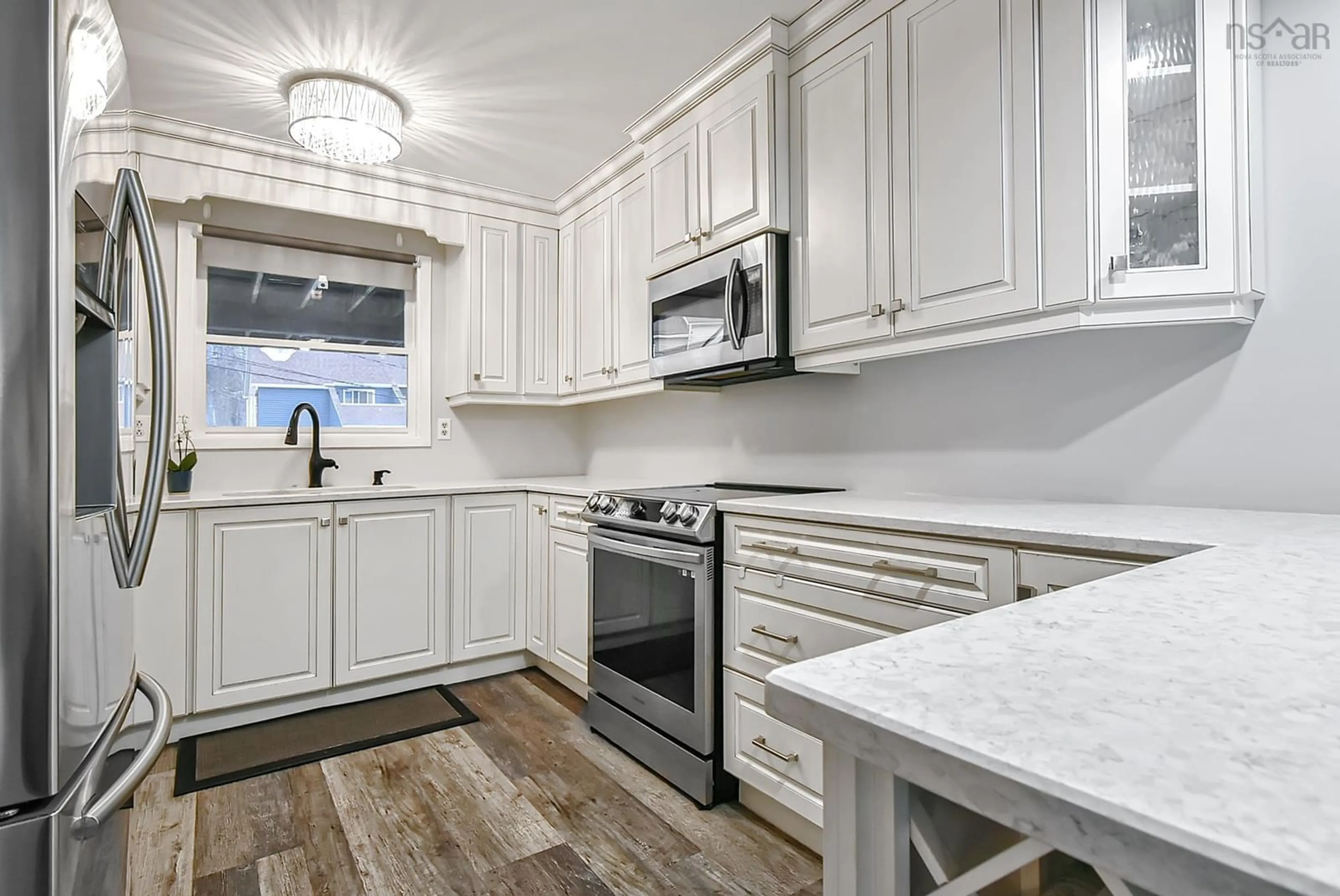 Open concept kitchen, ceramic/tile floor for 9 Hillsburn Court, Dartmouth Nova Scotia B2W 4M8