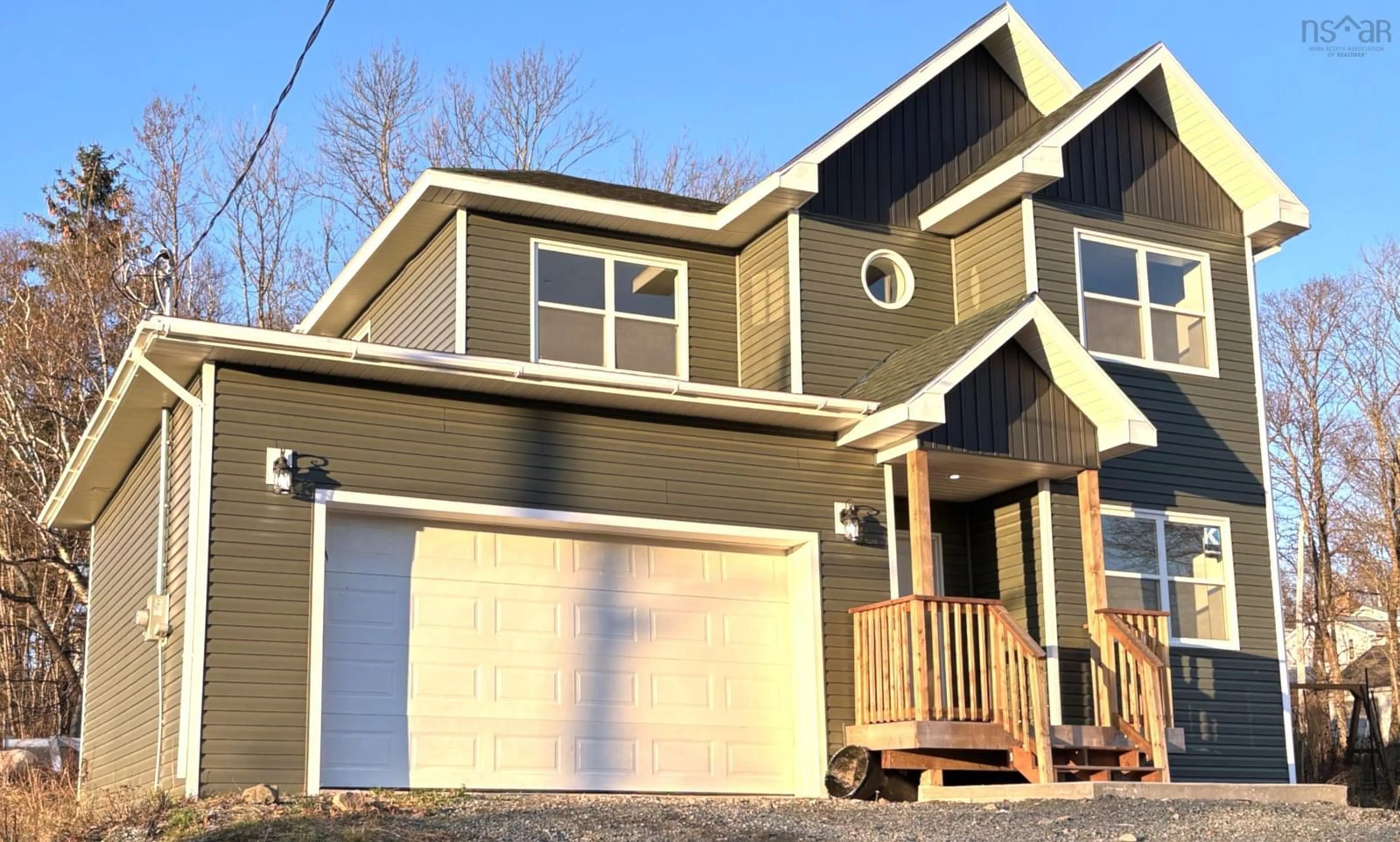 Home with vinyl exterior material, street for 134 High St, Pictou Nova Scotia B0K 1H0