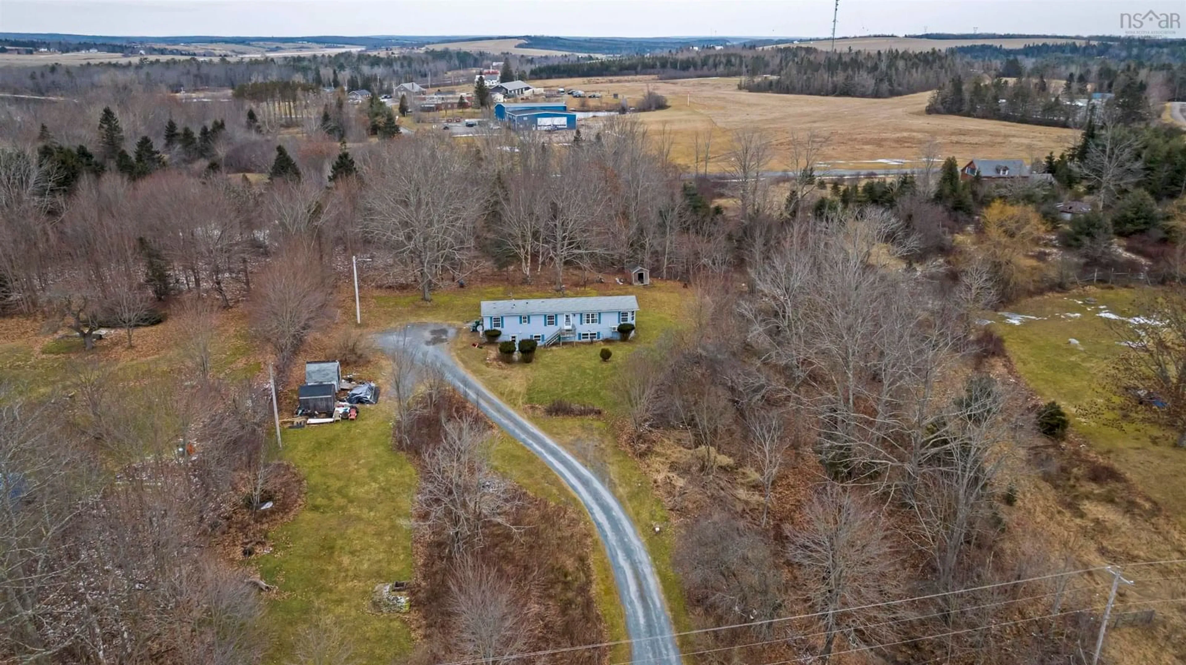 A pic from outside/outdoor area/front of a property/back of a property/a pic from drone, unknown for 2008 Highway 224, Shubenacadie Nova Scotia B0N 2H0