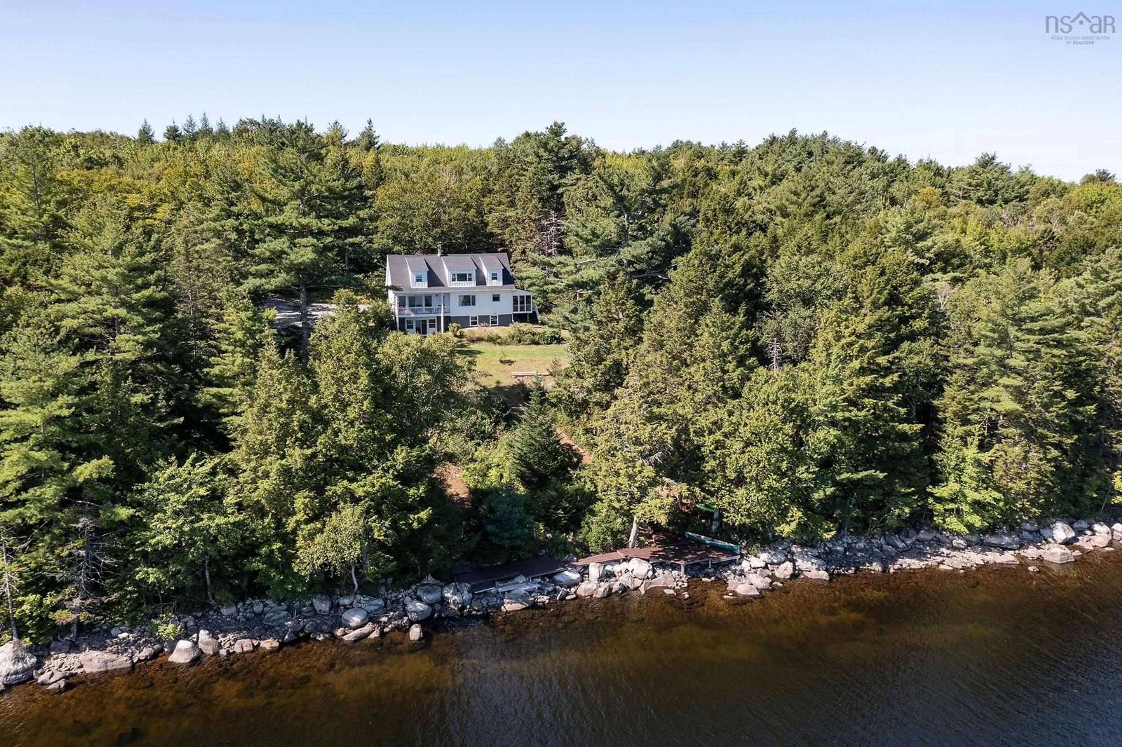 A pic from outside/outdoor area/front of a property/back of a property/a pic from drone, water/lake/river/ocean view for 1634 Camperdown Rd, Camperdown Nova Scotia B4V 6S5