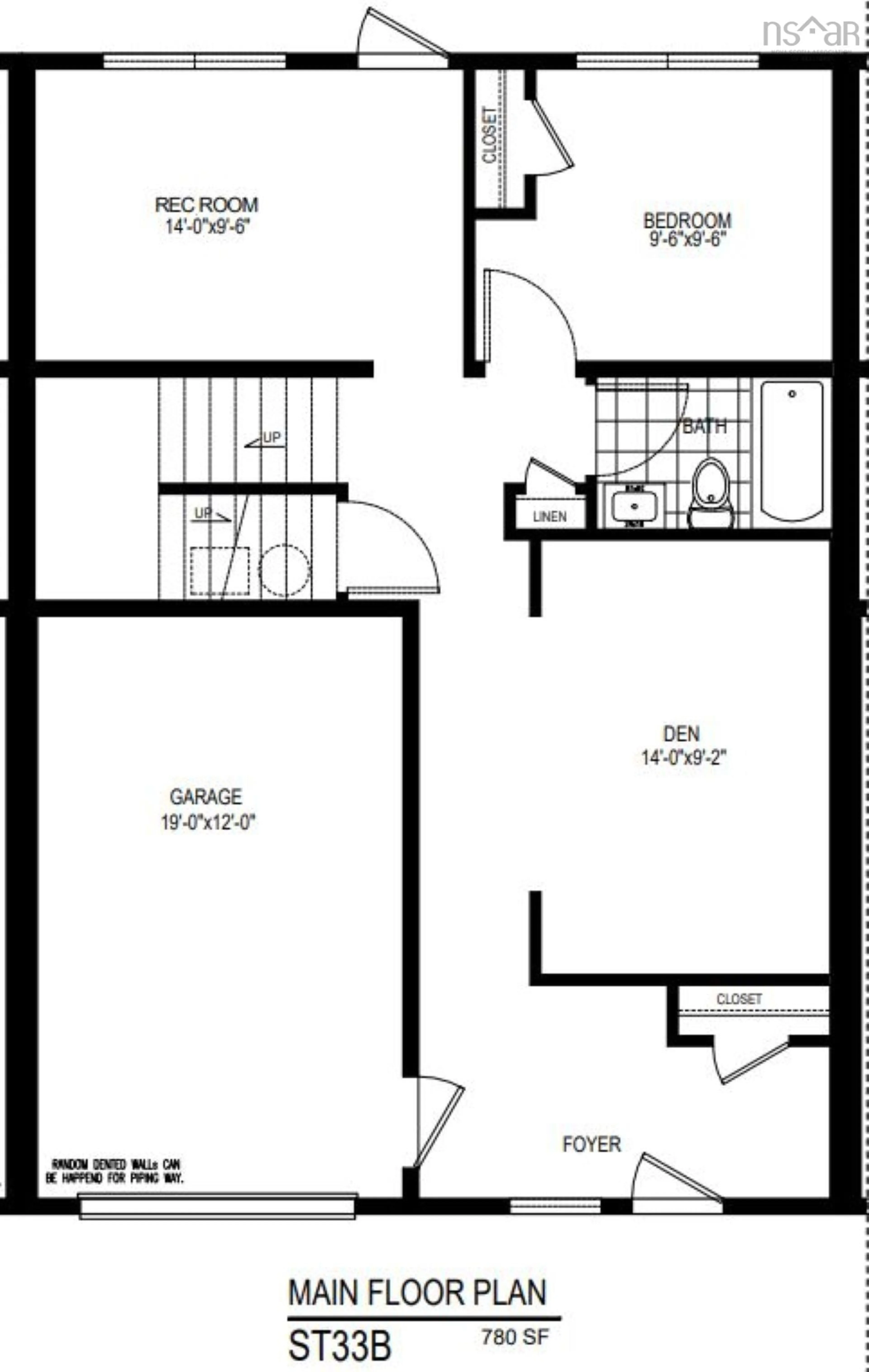 Floor plan for 6 Sailors Trail #Lot 33B, Dartmouth Nova Scotia B3G 0A3