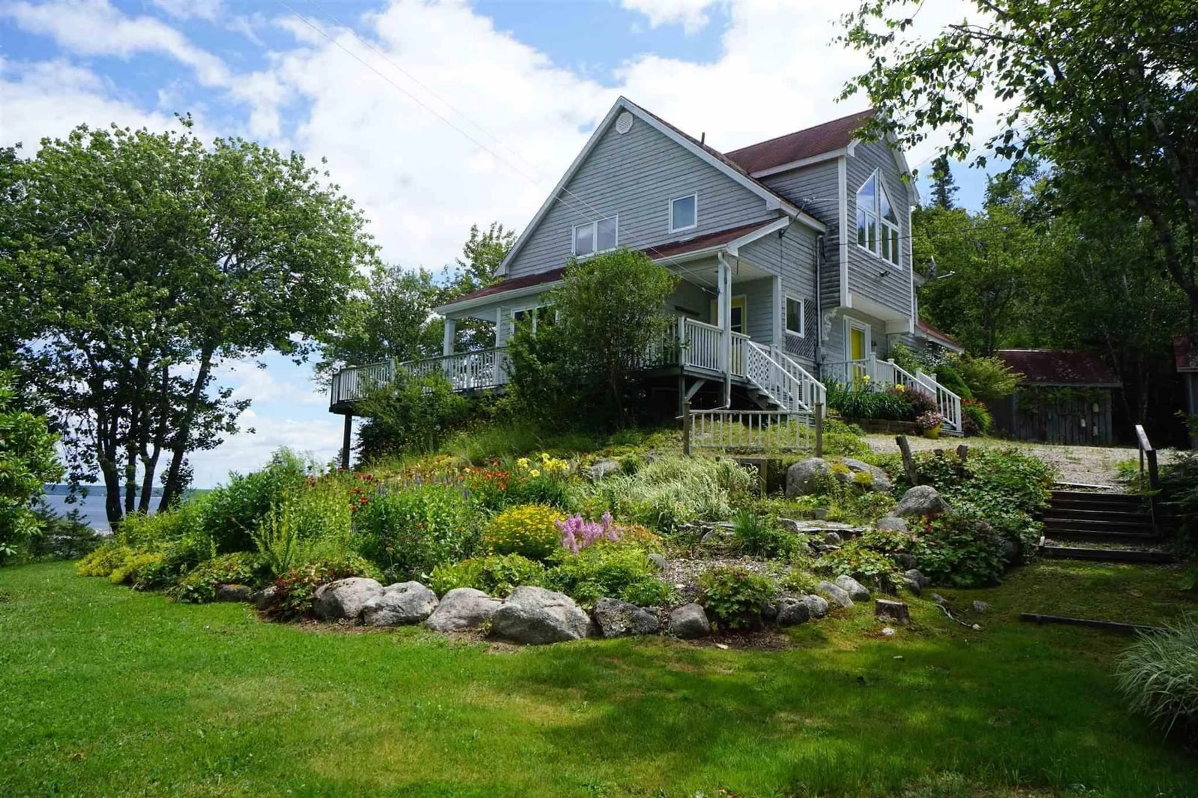 Patio, water/lake/river/ocean view for 45 Southwest Cove Rd, Northwest Cove Nova Scotia B0J 1T0