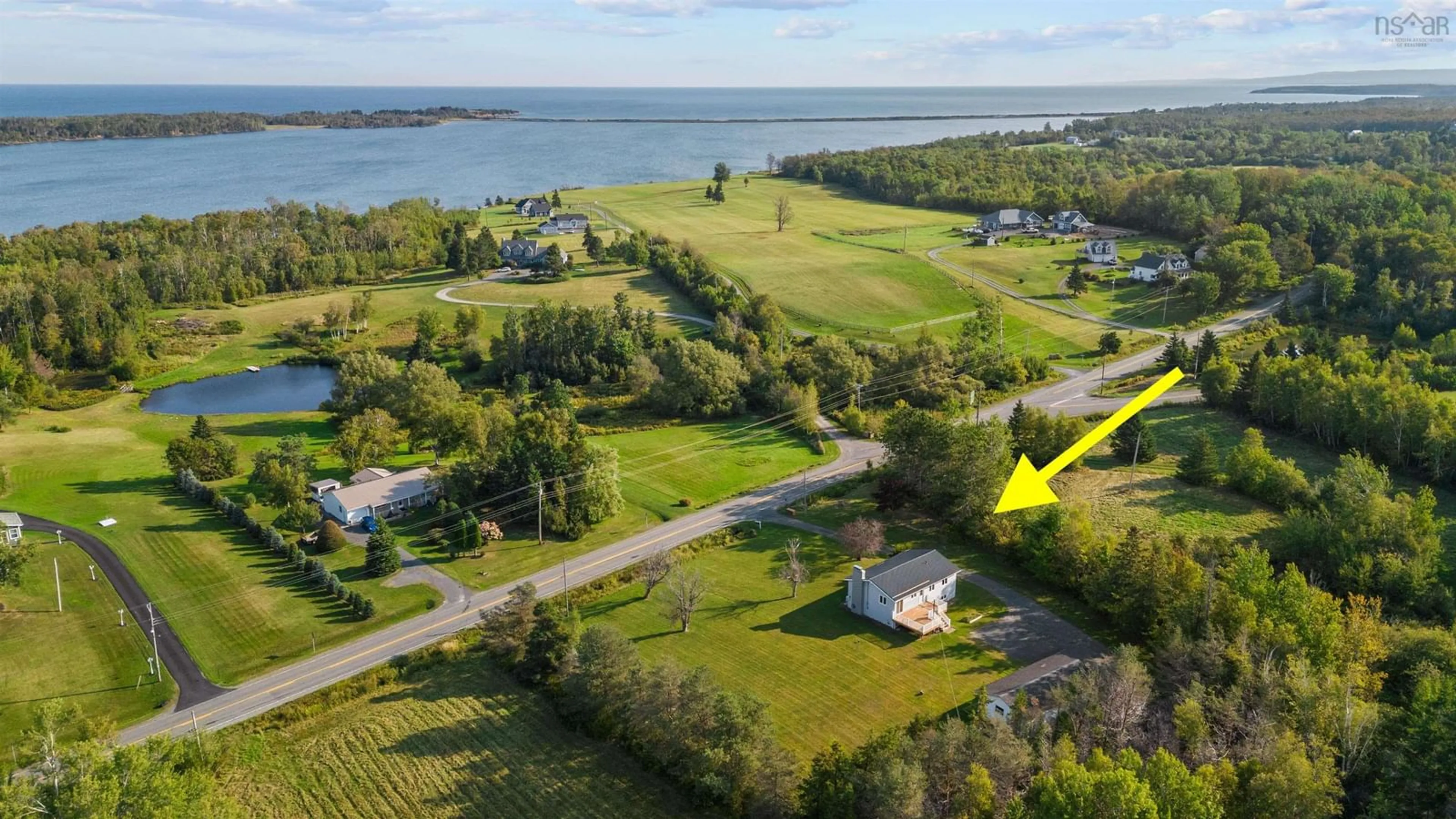 A pic from outside/outdoor area/front of a property/back of a property/a pic from drone, water/lake/river/ocean view for 5498 Little Harbour Rd, Little Harbour Nova Scotia B2H 5C4