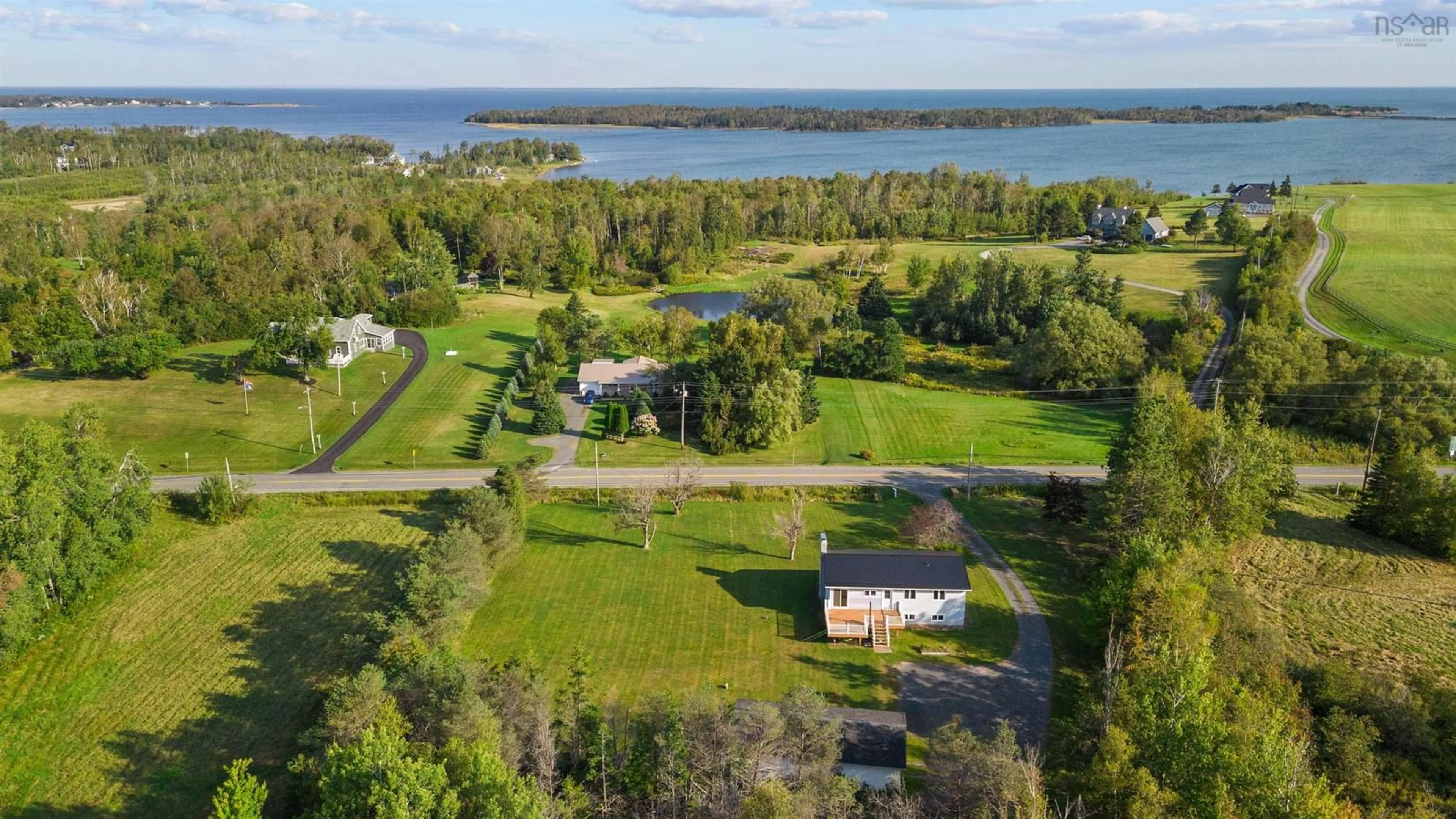 A pic from outside/outdoor area/front of a property/back of a property/a pic from drone, water/lake/river/ocean view for 5498 Little Harbour Rd, Little Harbour Nova Scotia B2H 5C4