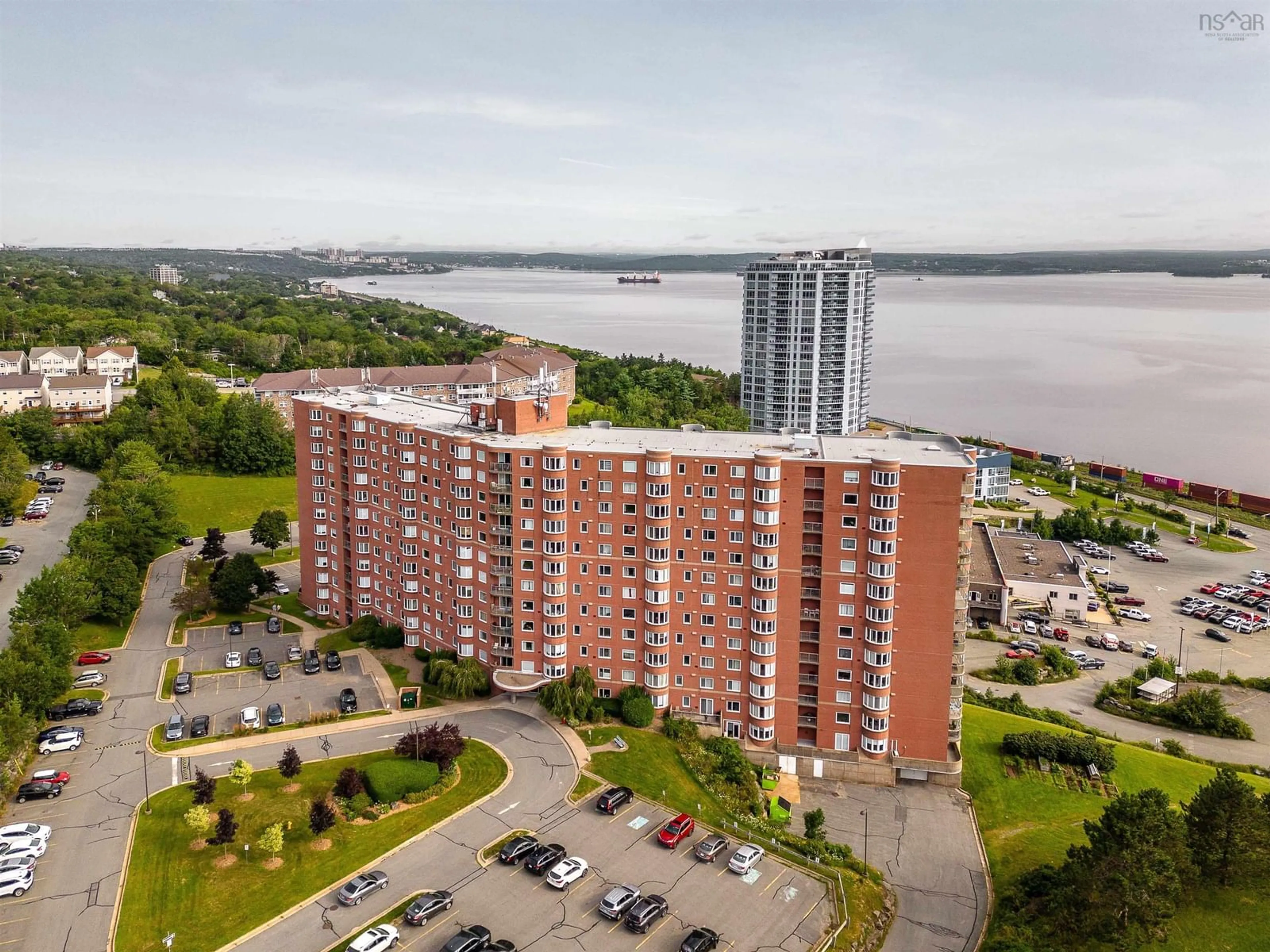 A pic from outside/outdoor area/front of a property/back of a property/a pic from drone, water/lake/river/ocean view for 45 Vimy Ave #613, Halifax Nova Scotia B3M 4C5