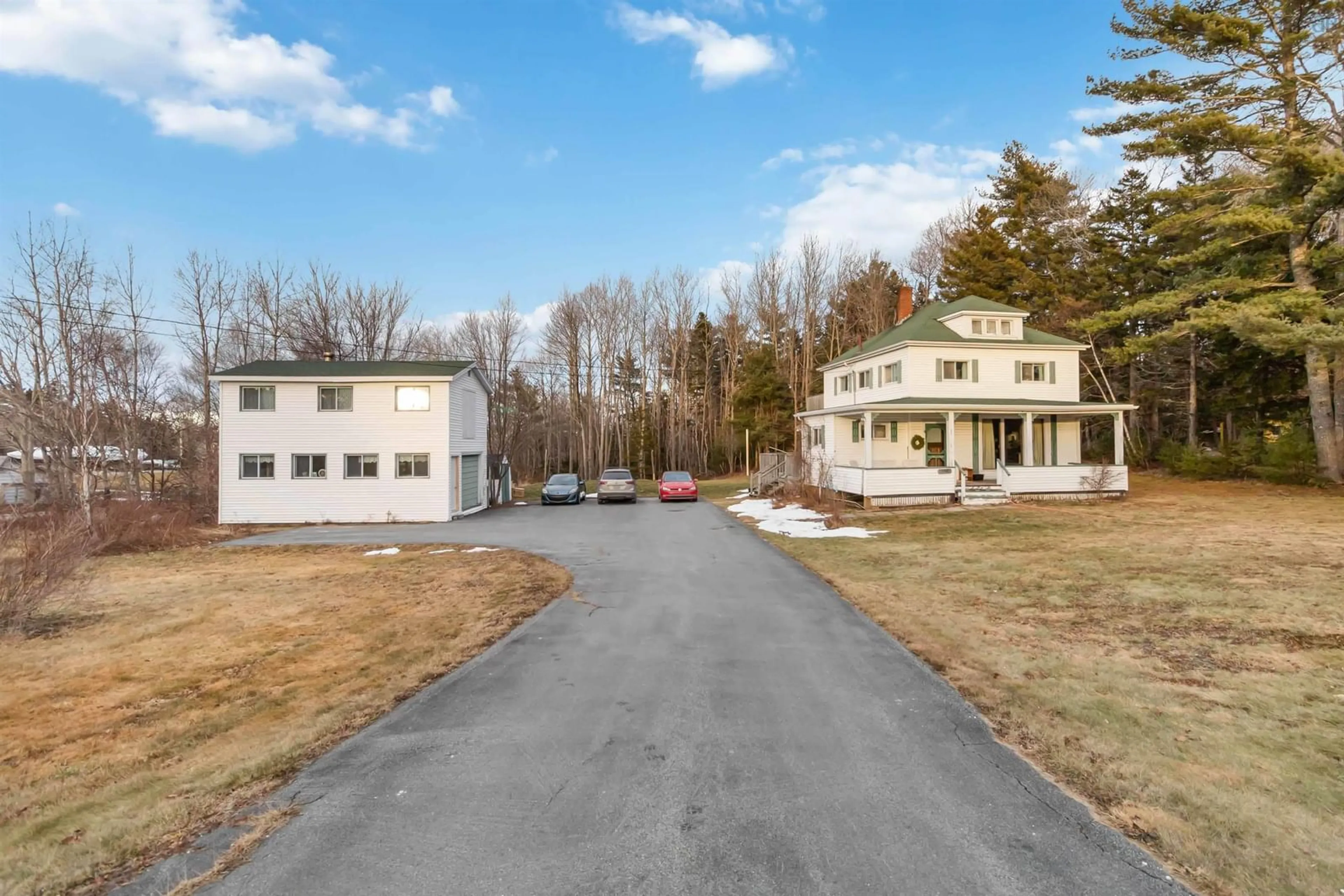 A pic from outside/outdoor area/front of a property/back of a property/a pic from drone, street for 2609 Highway 331, West Lahave Nova Scotia B0R 1G0