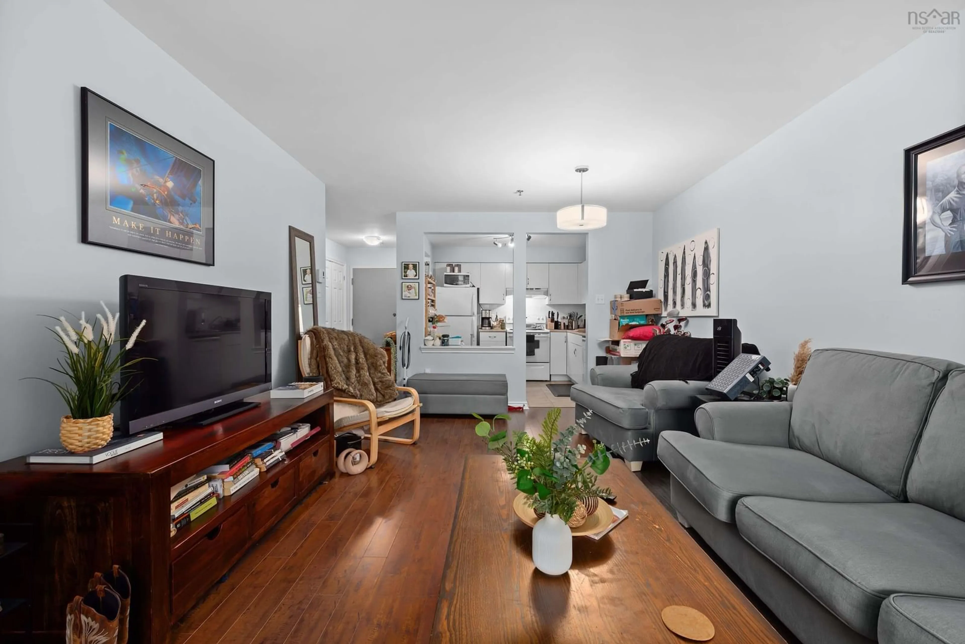 Living room with furniture, unknown for 87 Kearney Lake Rd #205, Halifax Nova Scotia B3M 4H1