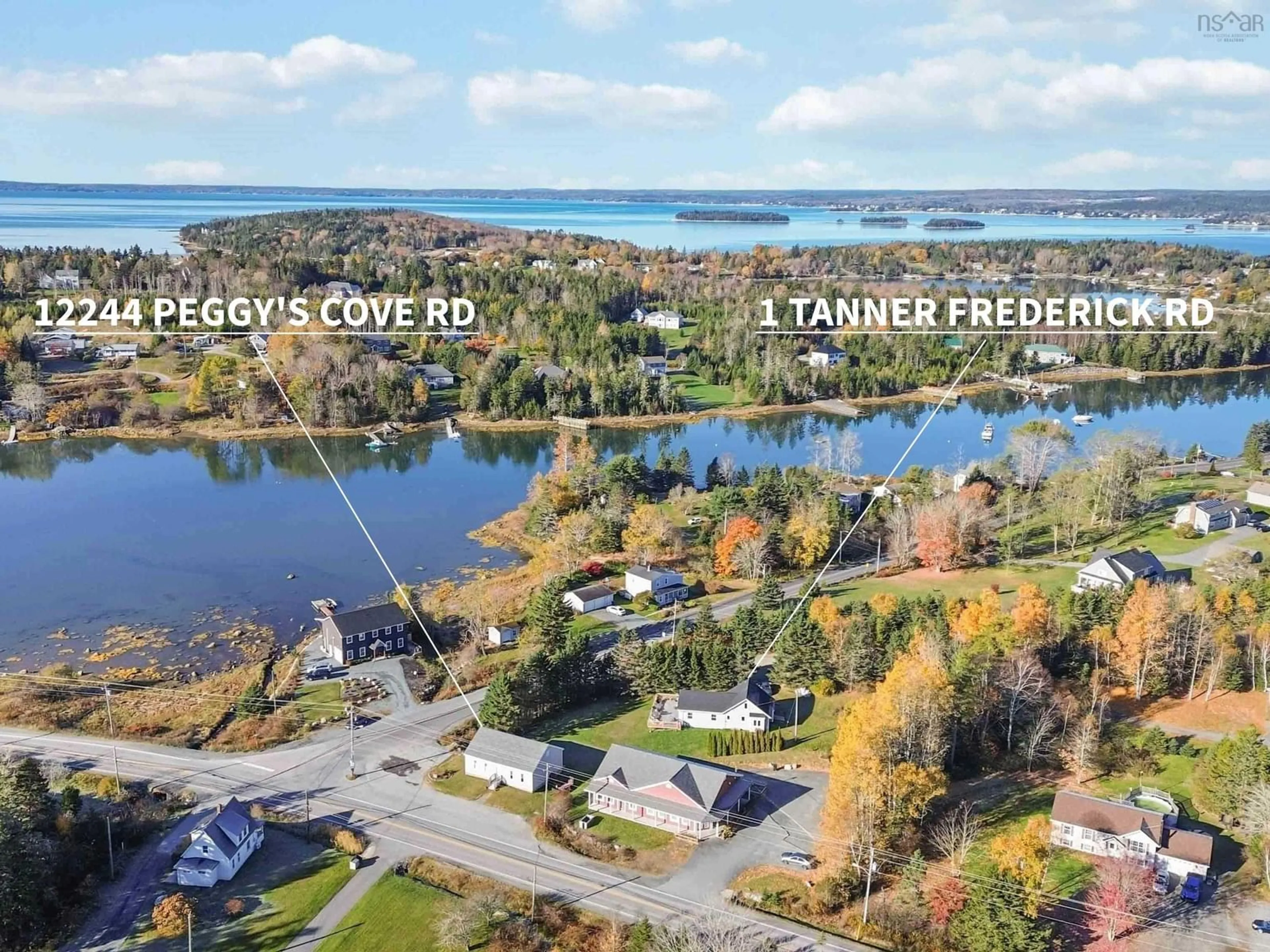 A pic from outside/outdoor area/front of a property/back of a property/a pic from drone, water/lake/river/ocean view for 12244 Peggy's Cove Rd, Glen Haven Nova Scotia B3X 2R8