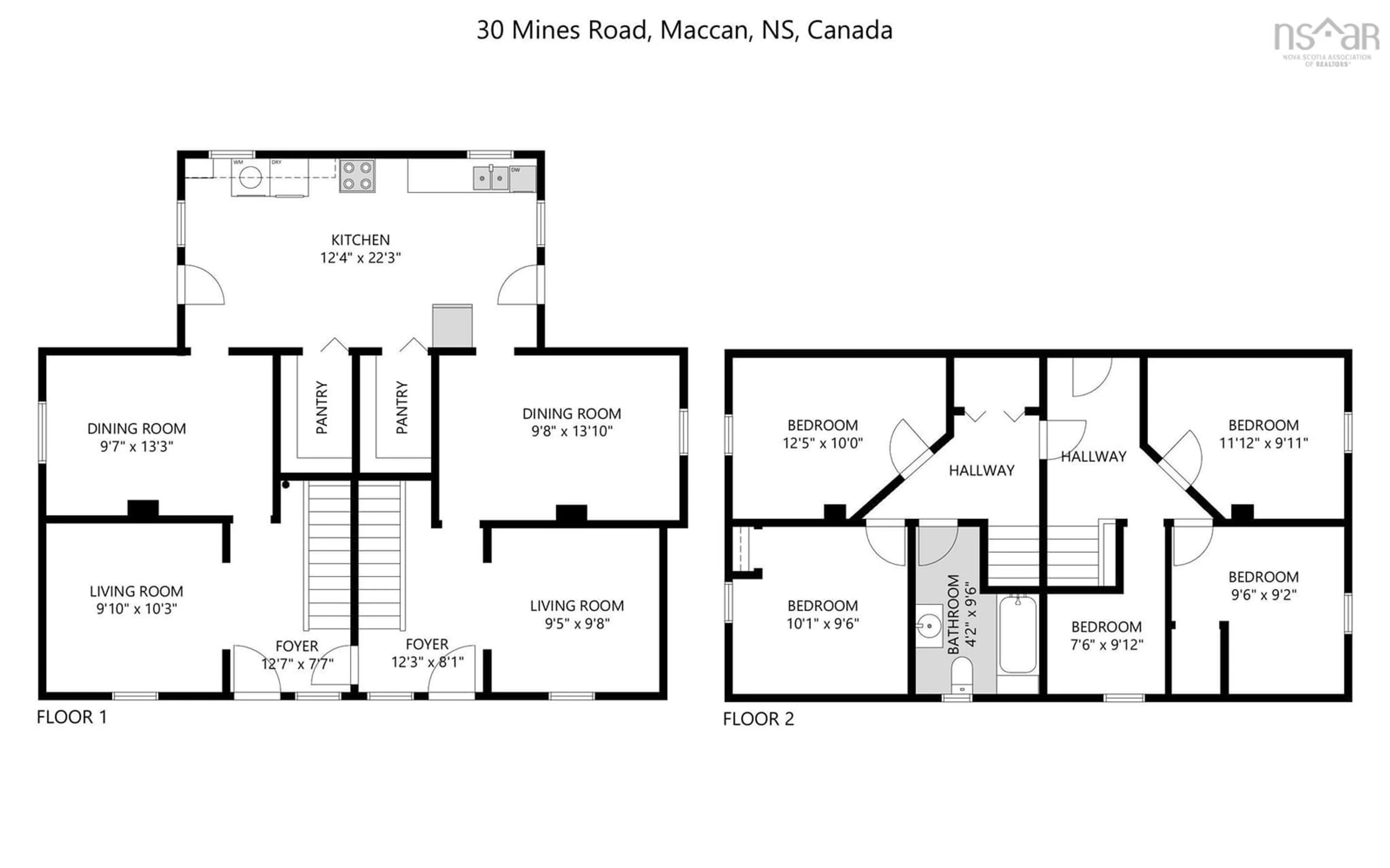 Floor plan for 30 Mines Branch Rd, Maccan Nova Scotia B0L 1B0