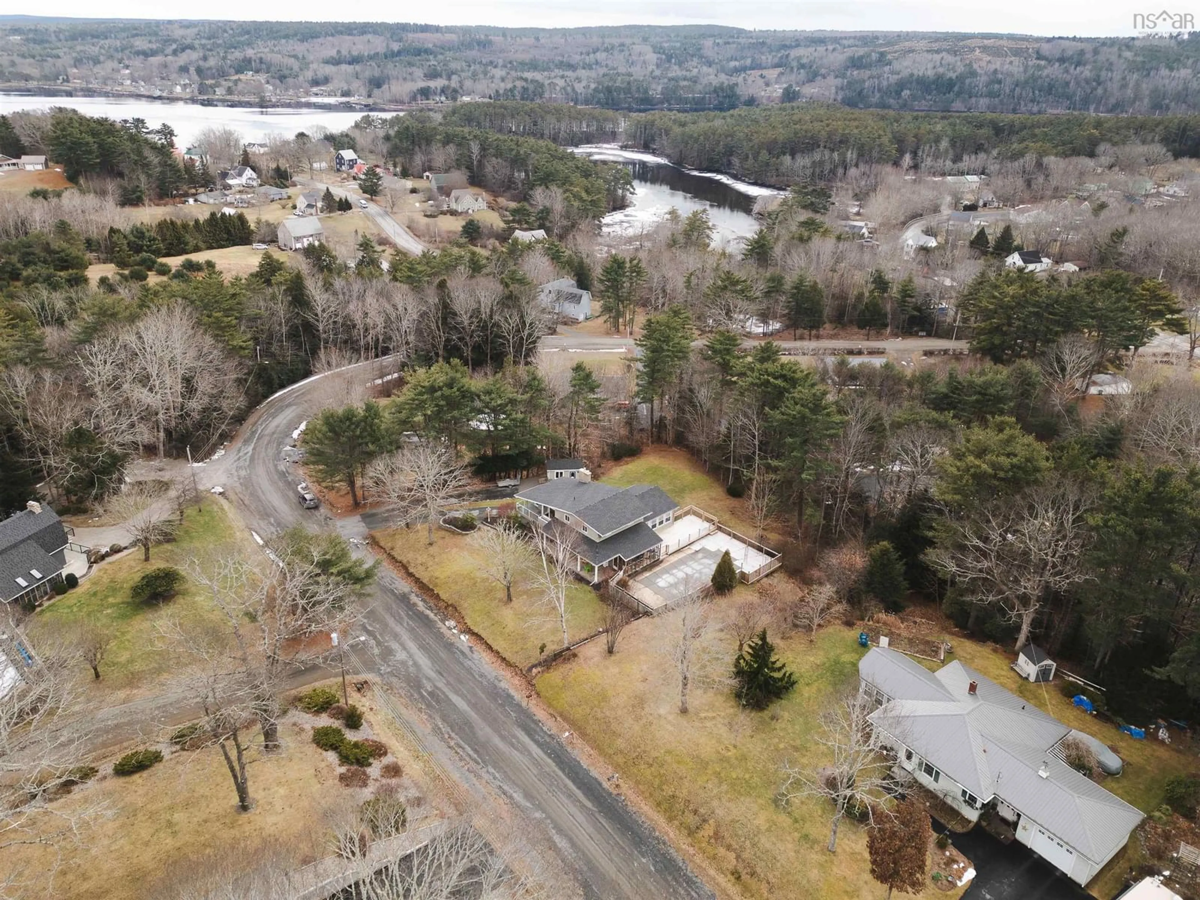 A pic from outside/outdoor area/front of a property/back of a property/a pic from drone, water/lake/river/ocean view for 67 Bolivar Dr, Lunenburg Nova Scotia B4V 5S5