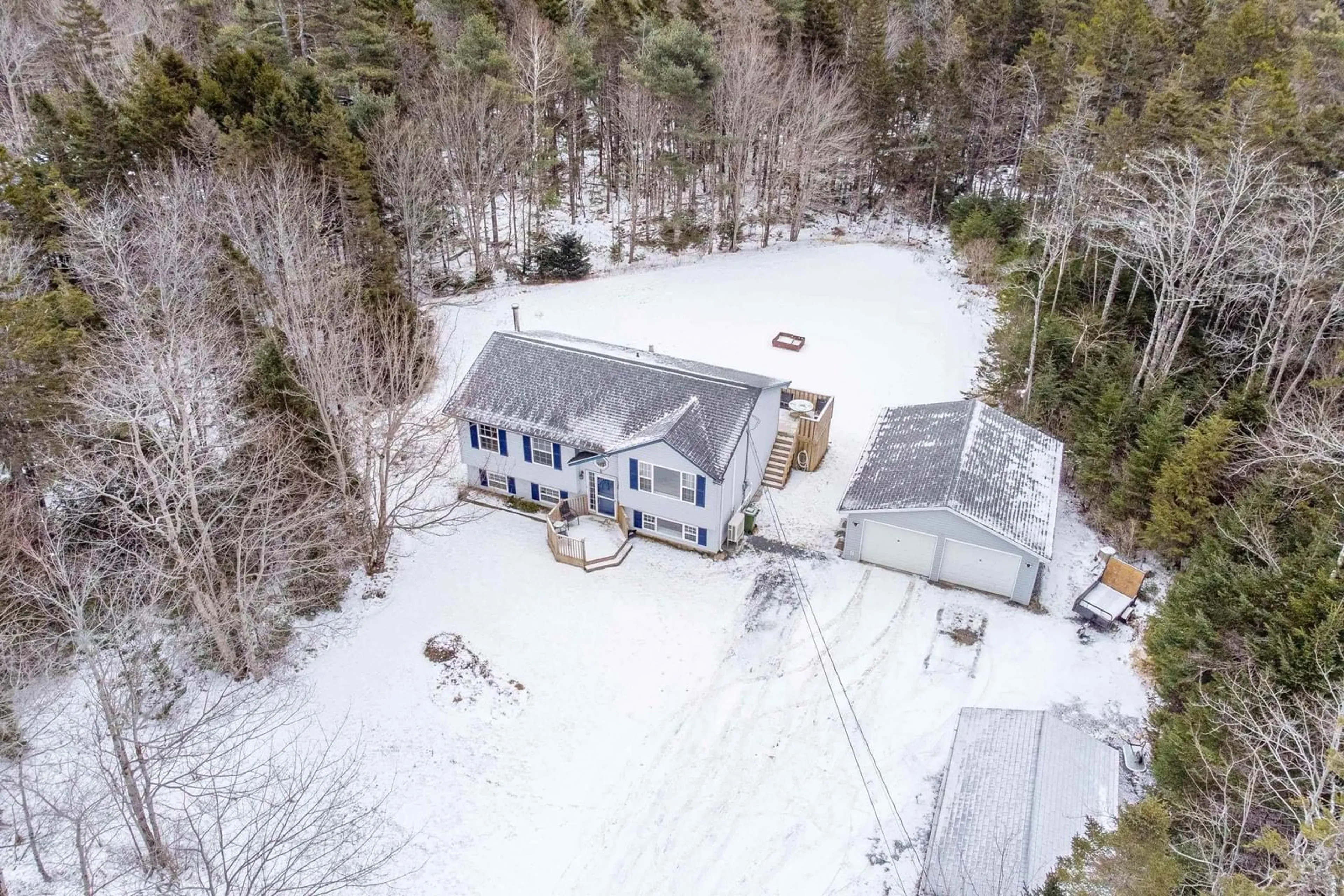 A pic from outside/outdoor area/front of a property/back of a property/a pic from drone, unknown for 9 Norman Blvd, Hammonds Plains Nova Scotia B4B 1N5