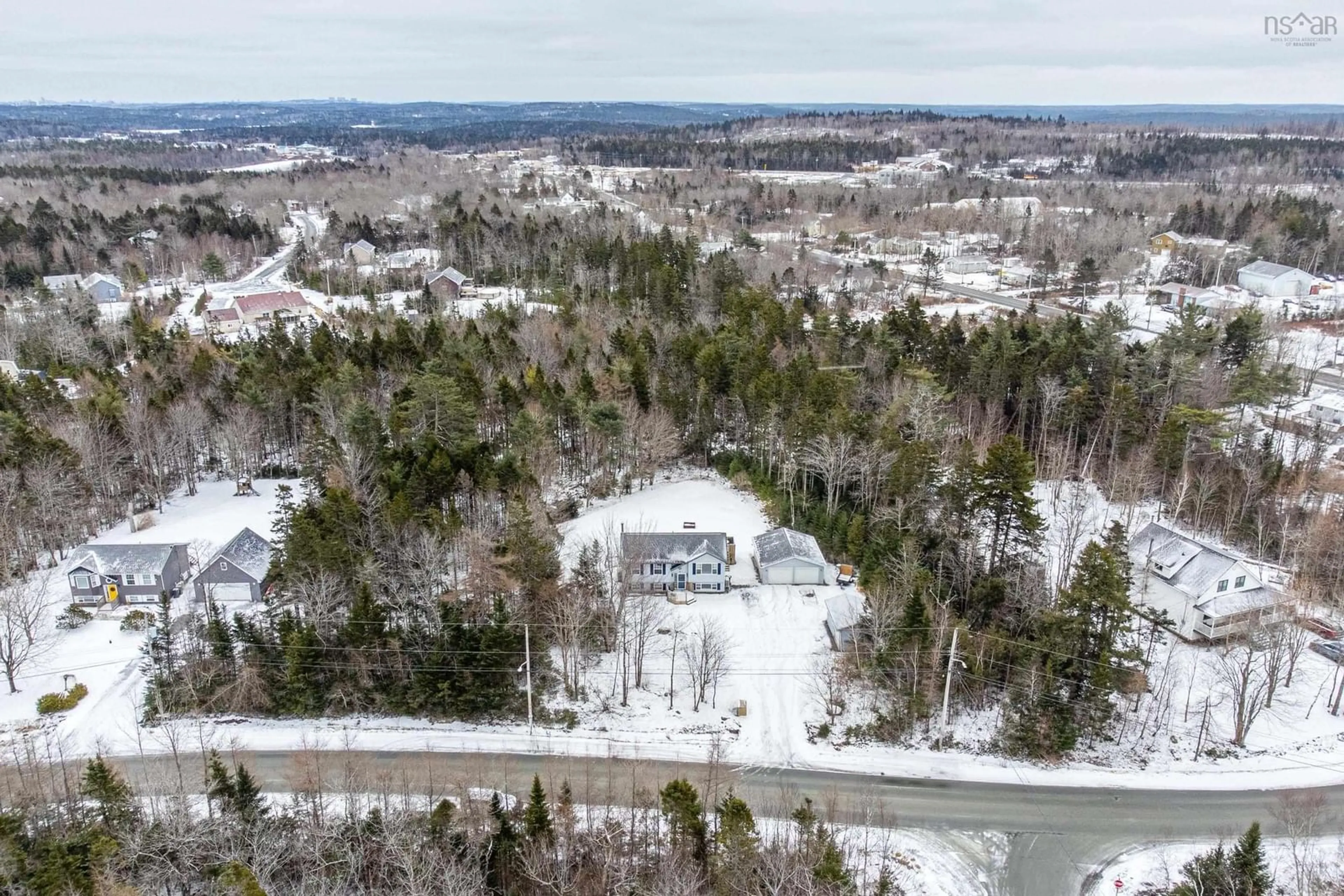 A pic from outside/outdoor area/front of a property/back of a property/a pic from drone, unknown for 9 Norman Blvd, Hammonds Plains Nova Scotia B4B 1N5